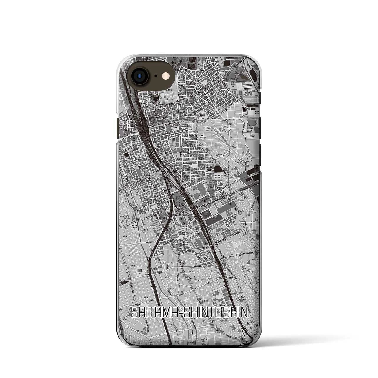 【さいたま新都心(埼玉県)】地図柄iPhoneケース(クリアタイプ)