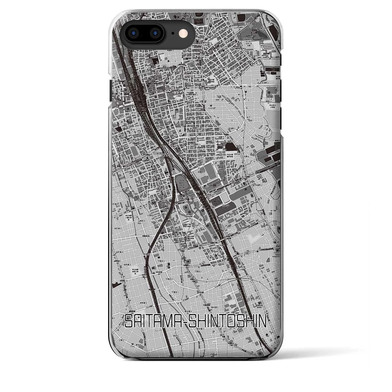 【さいたま新都心(埼玉県)】地図柄iPhoneケース(クリアタイプ)