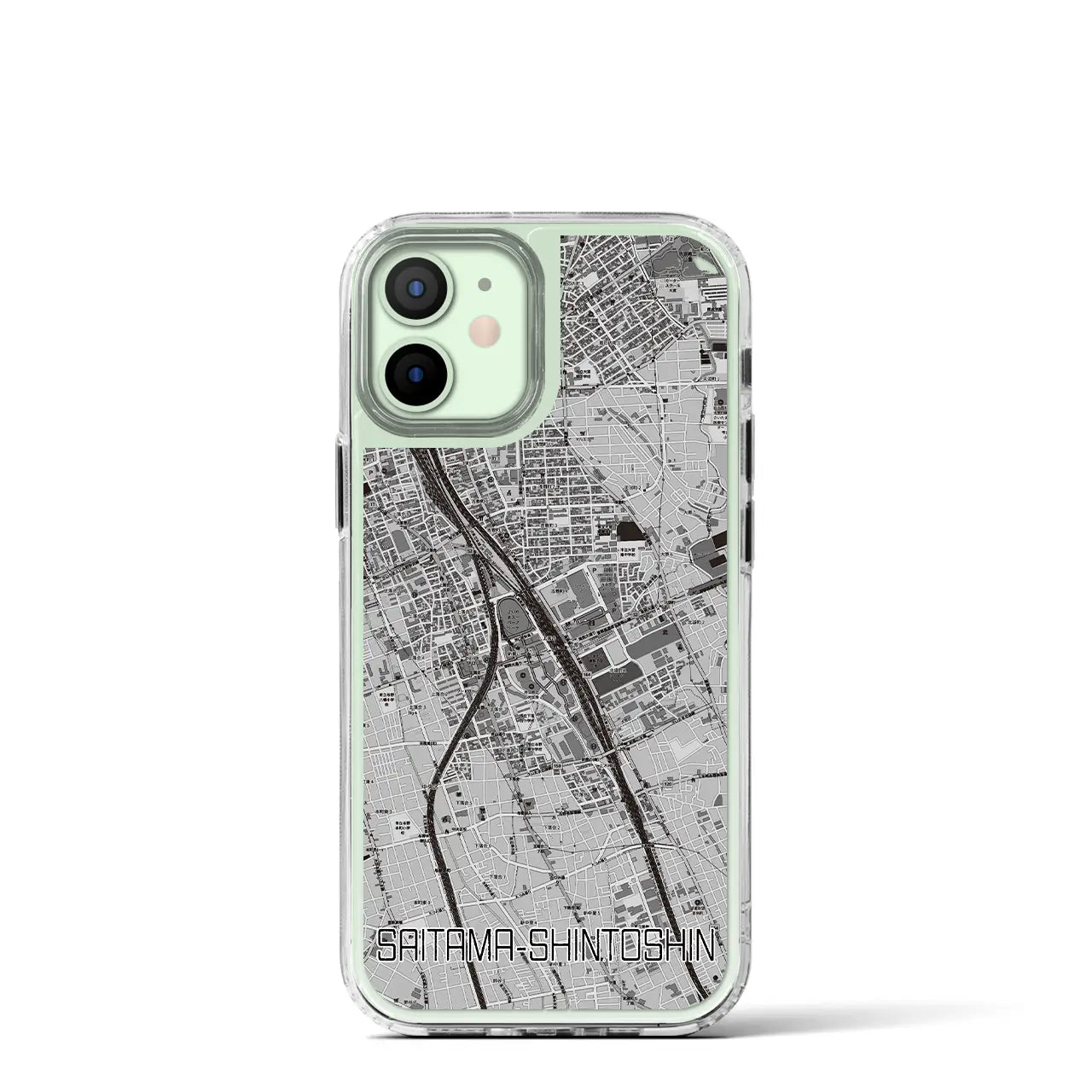 【さいたま新都心(埼玉県)】地図柄iPhoneケース(MagSafeタイプ)