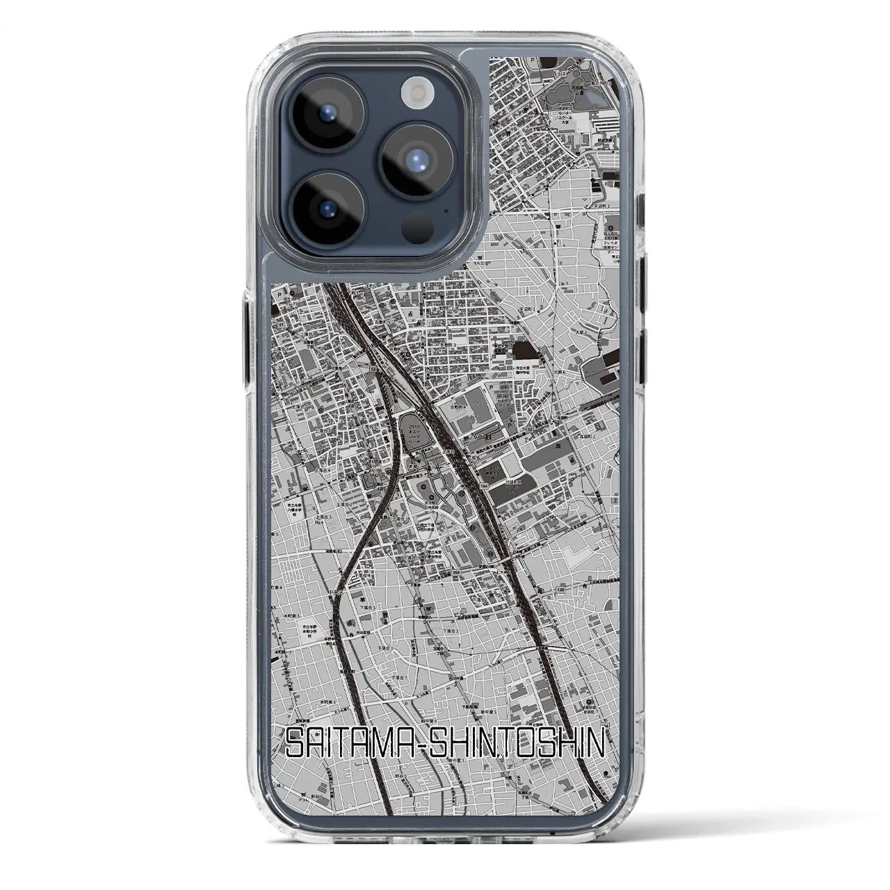 【さいたま新都心(埼玉県)】地図柄iPhoneケース(MagSafeタイプ)