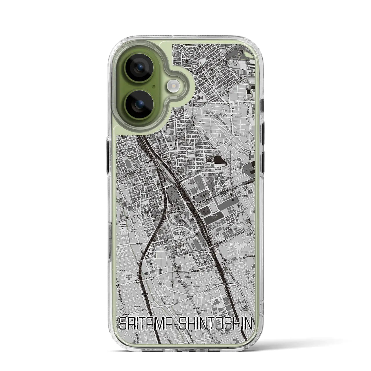 【さいたま新都心(埼玉県)】地図柄iPhoneケース(MagSafeタイプ)