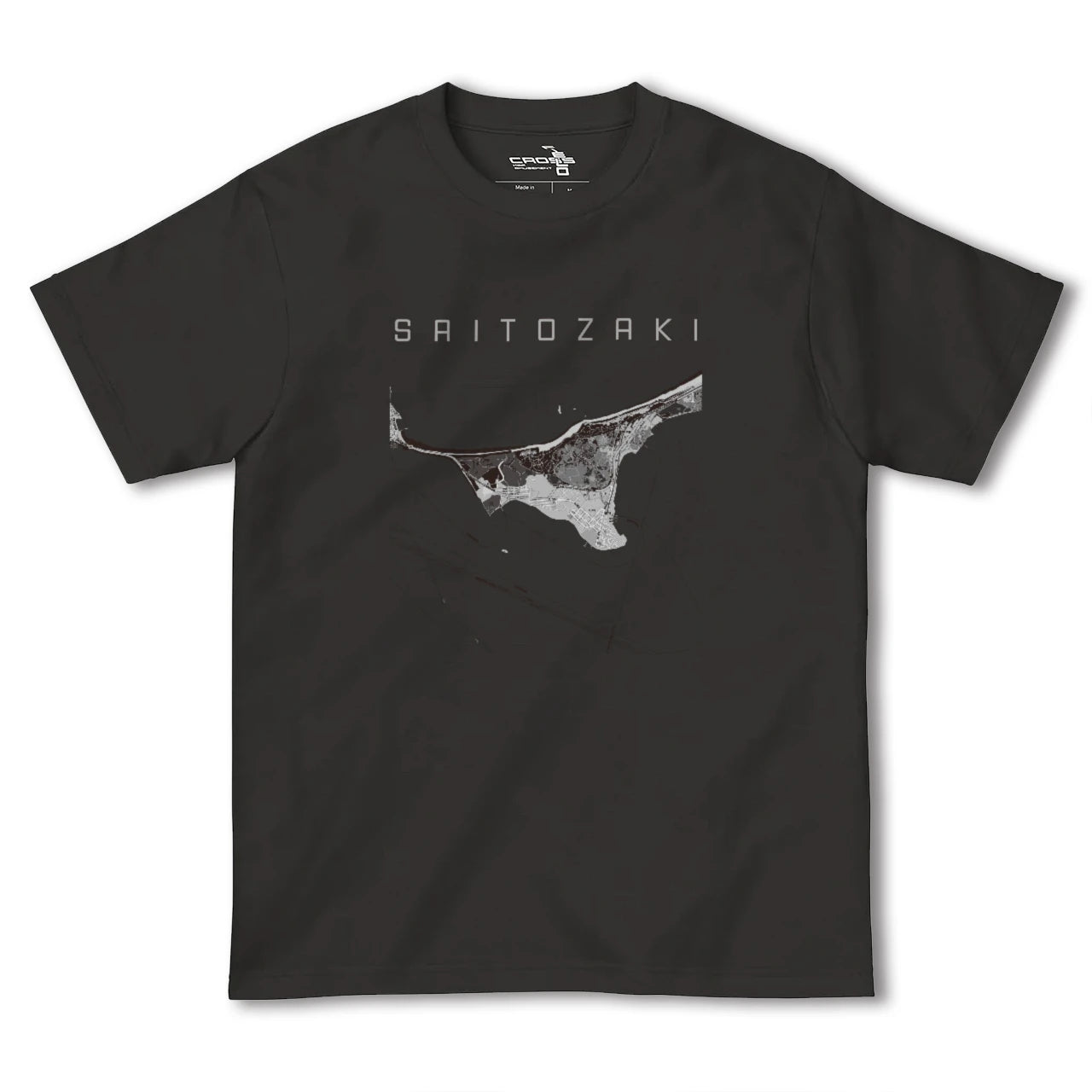 【西戸崎(福岡県)】地図柄ヘビーウェイトTシャツ
