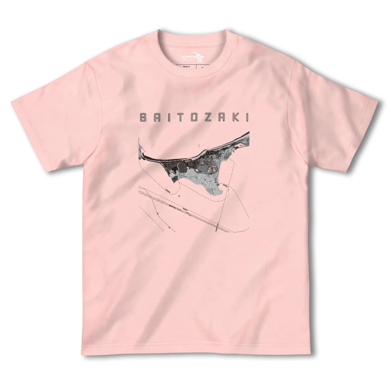 【西戸崎(福岡県)】地図柄ヘビーウェイトTシャツ