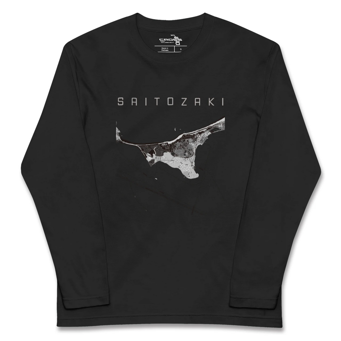 【西戸崎(福岡県)】地図柄ロングスリーブTシャツ