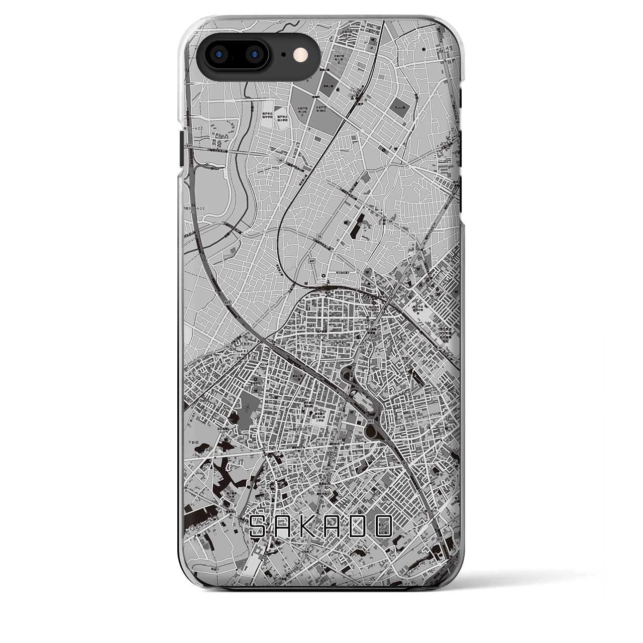 【坂戸(埼玉県)】地図柄iPhoneケース(クリアタイプ)