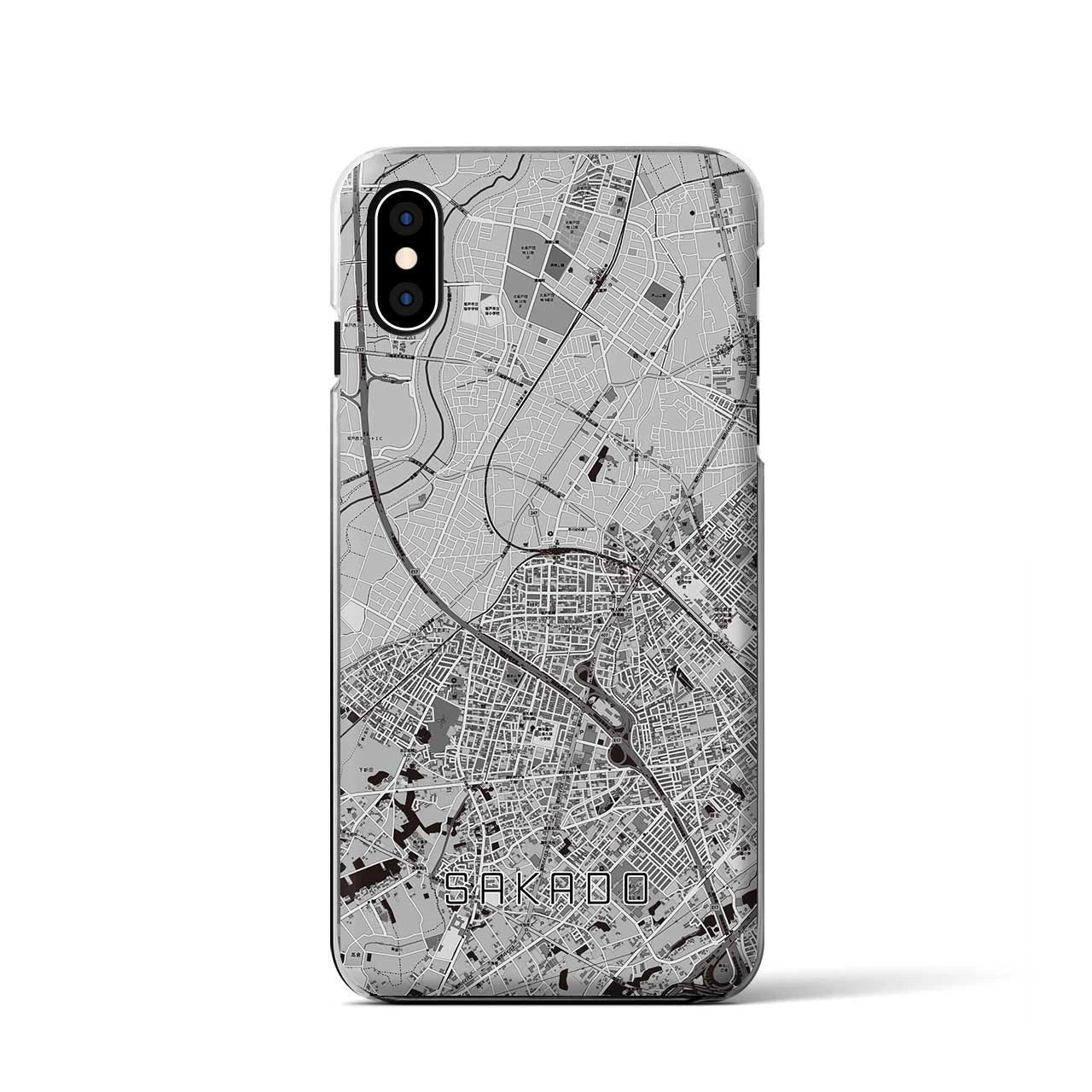 【坂戸(埼玉県)】地図柄iPhoneケース(クリアタイプ)