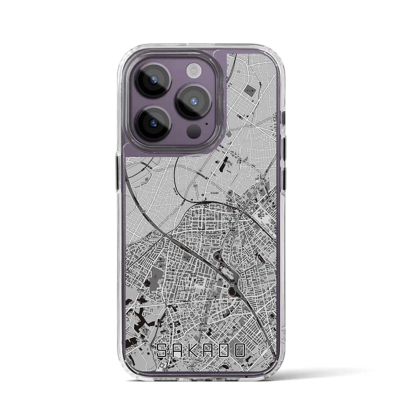 【坂戸(埼玉県)】地図柄iPhoneケース(MagSafeタイプ)