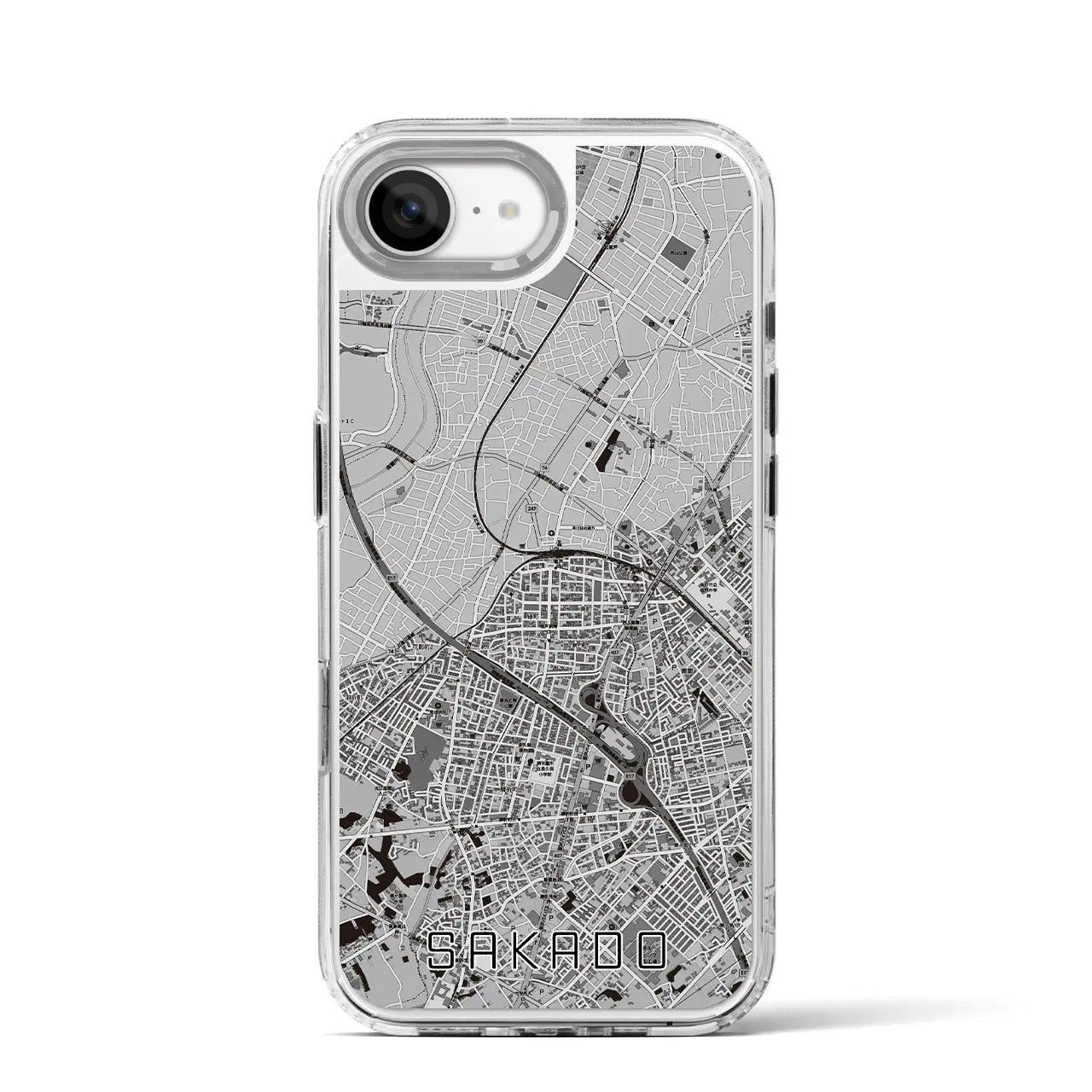 【坂戸(埼玉県)】地図柄iPhoneケース(MagSafeタイプ)