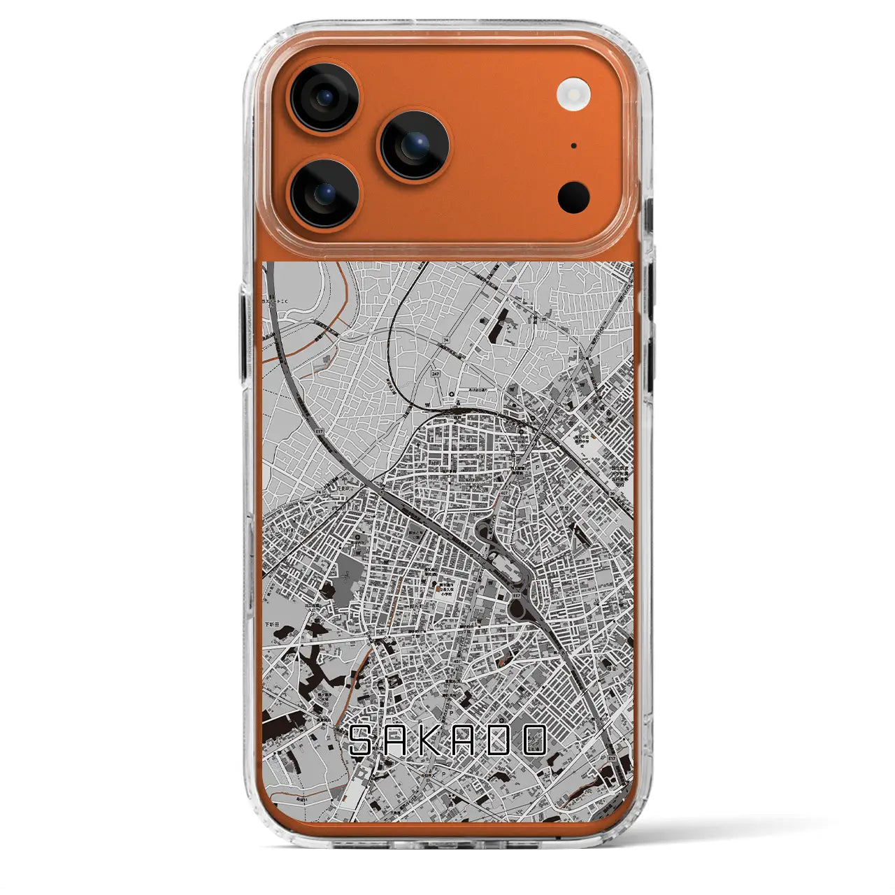 【坂戸(埼玉県)】地図柄iPhoneケース(MagSafeタイプ)
