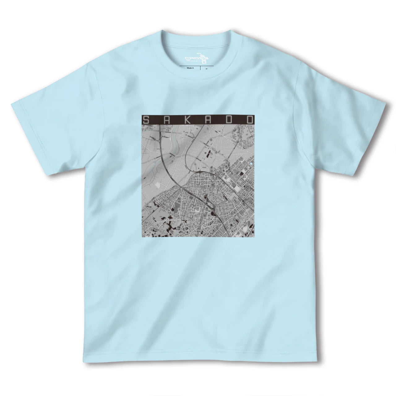 【坂戸(埼玉県)】地図柄ヘビーウェイトTシャツ