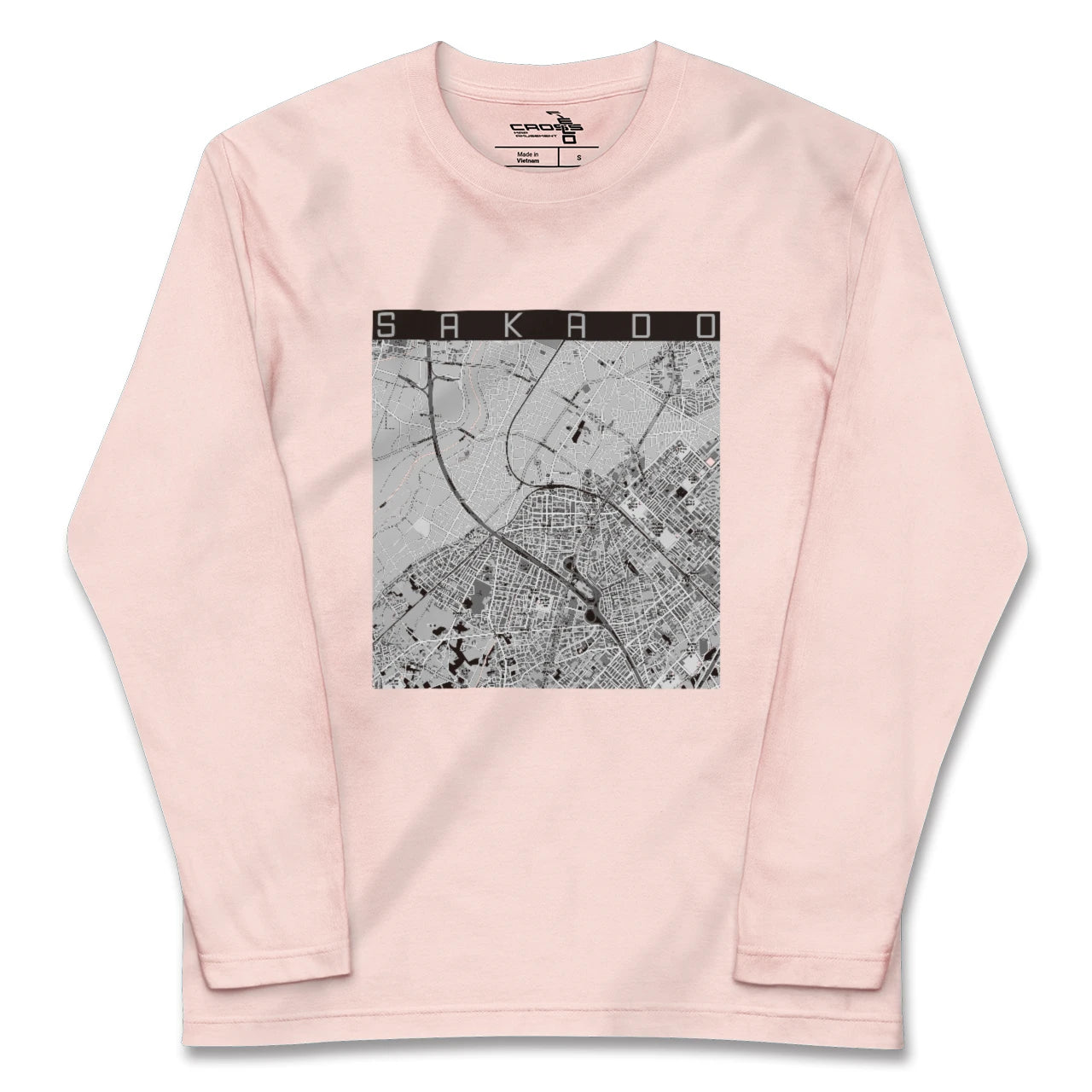 【坂戸(埼玉県)】地図柄ロングスリーブTシャツ