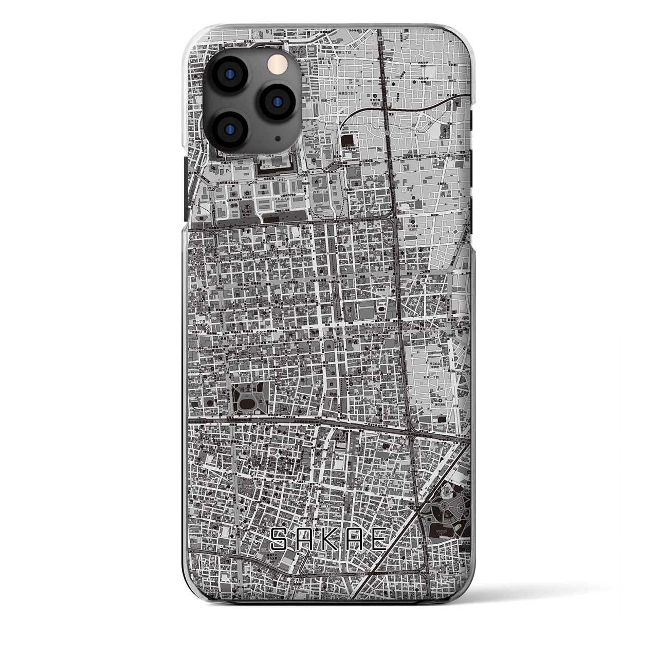 【栄(愛知県)】地図柄iPhoneケース(クリアタイプ)