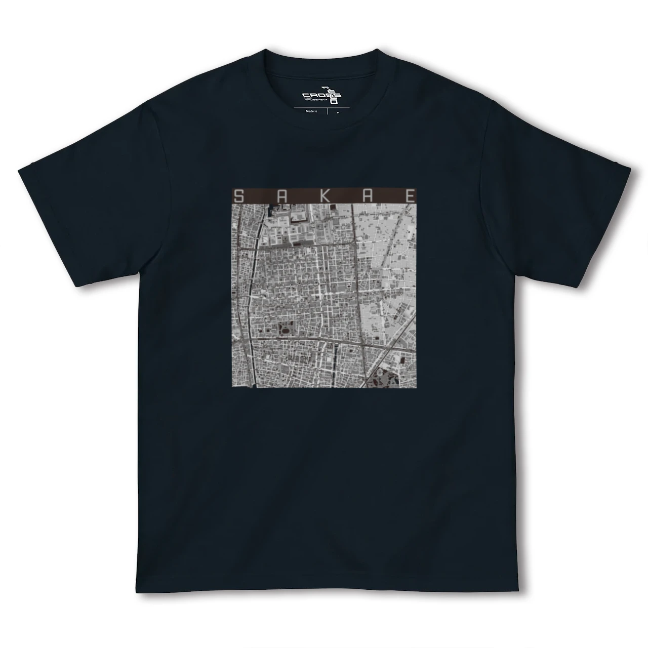 【栄(愛知県)】地図柄ヘビーウェイトTシャツ