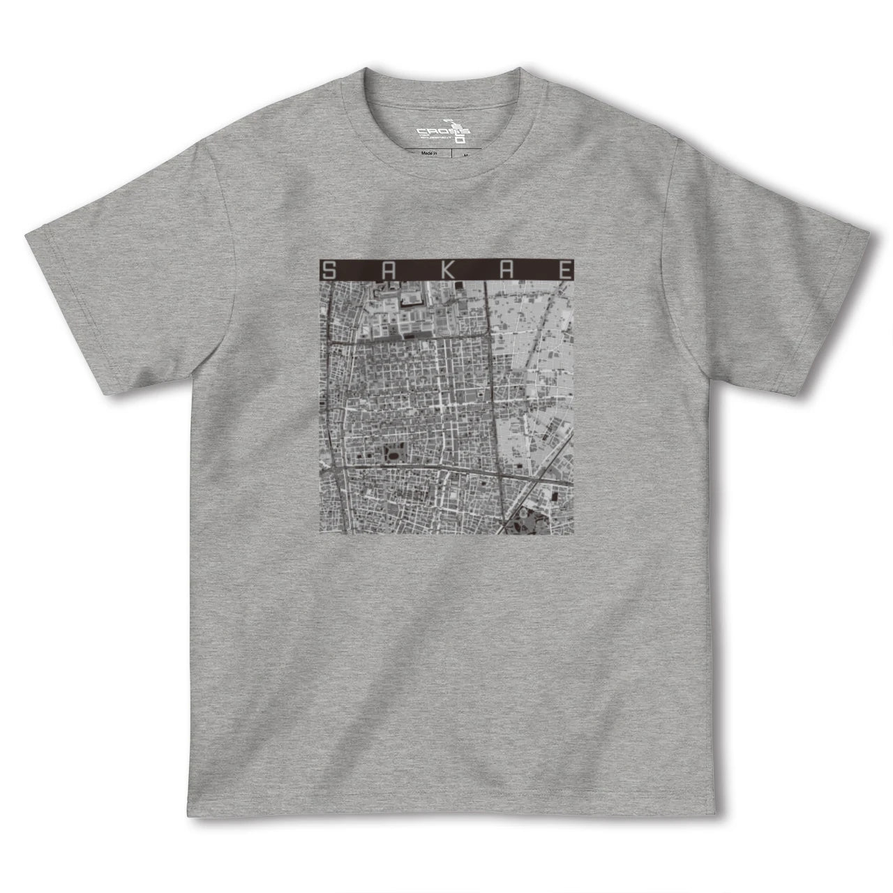 【栄(愛知県)】地図柄ヘビーウェイトTシャツ