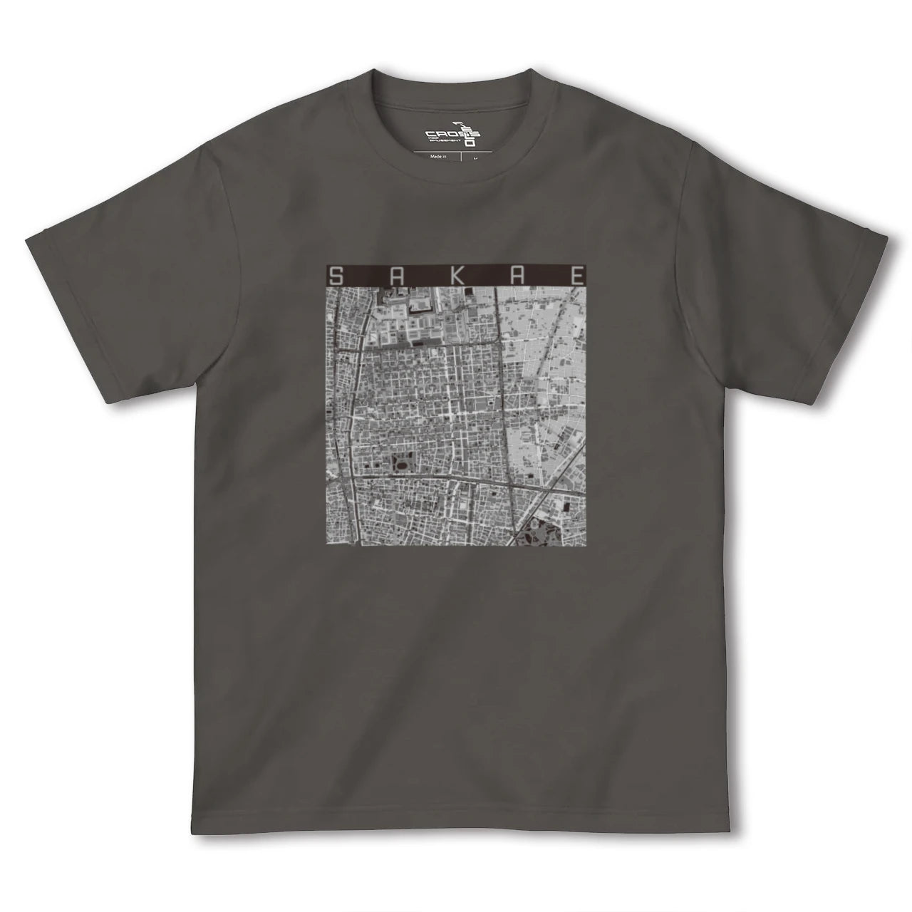 【栄(愛知県)】地図柄ヘビーウェイトTシャツ