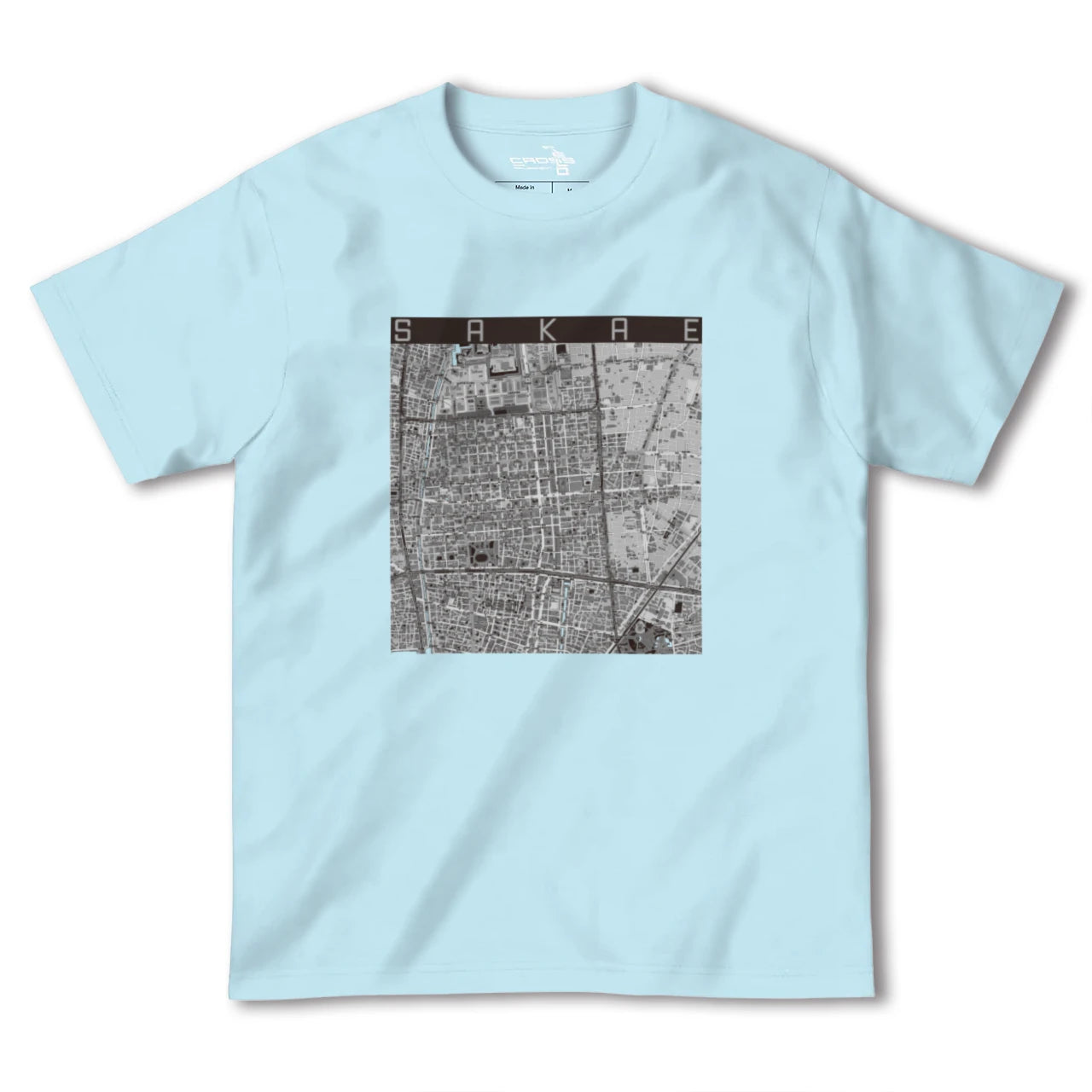 【栄(愛知県)】地図柄ヘビーウェイトTシャツ