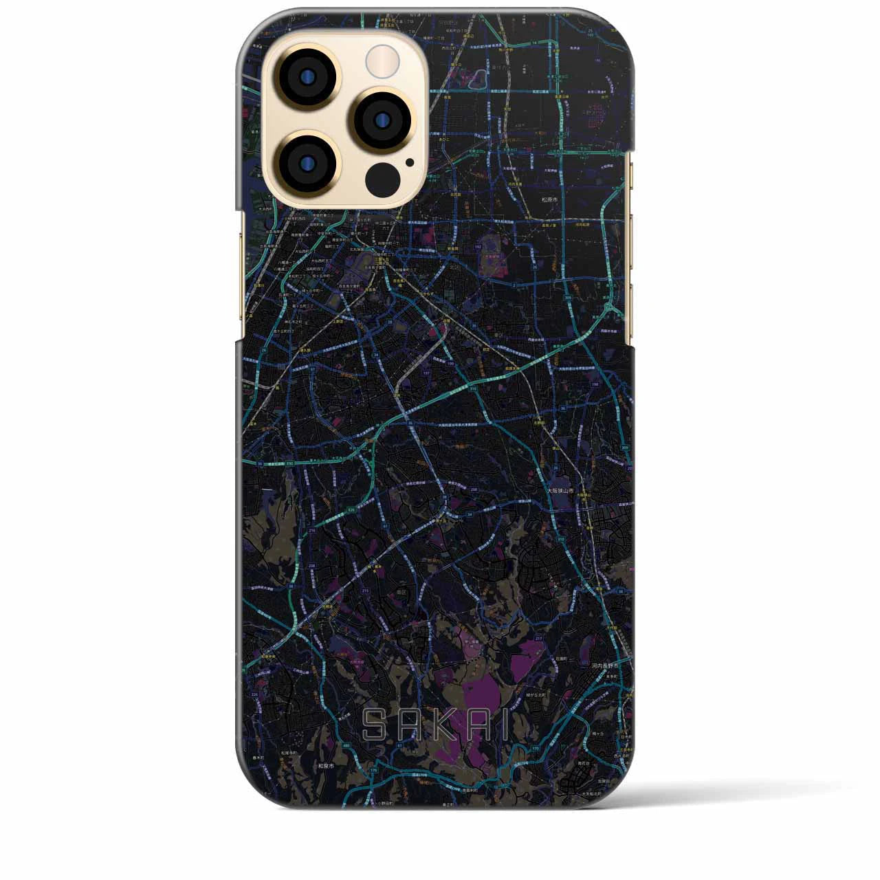 【堺2(大阪府)】地図柄iPhoneケース(バックカバータイプ)