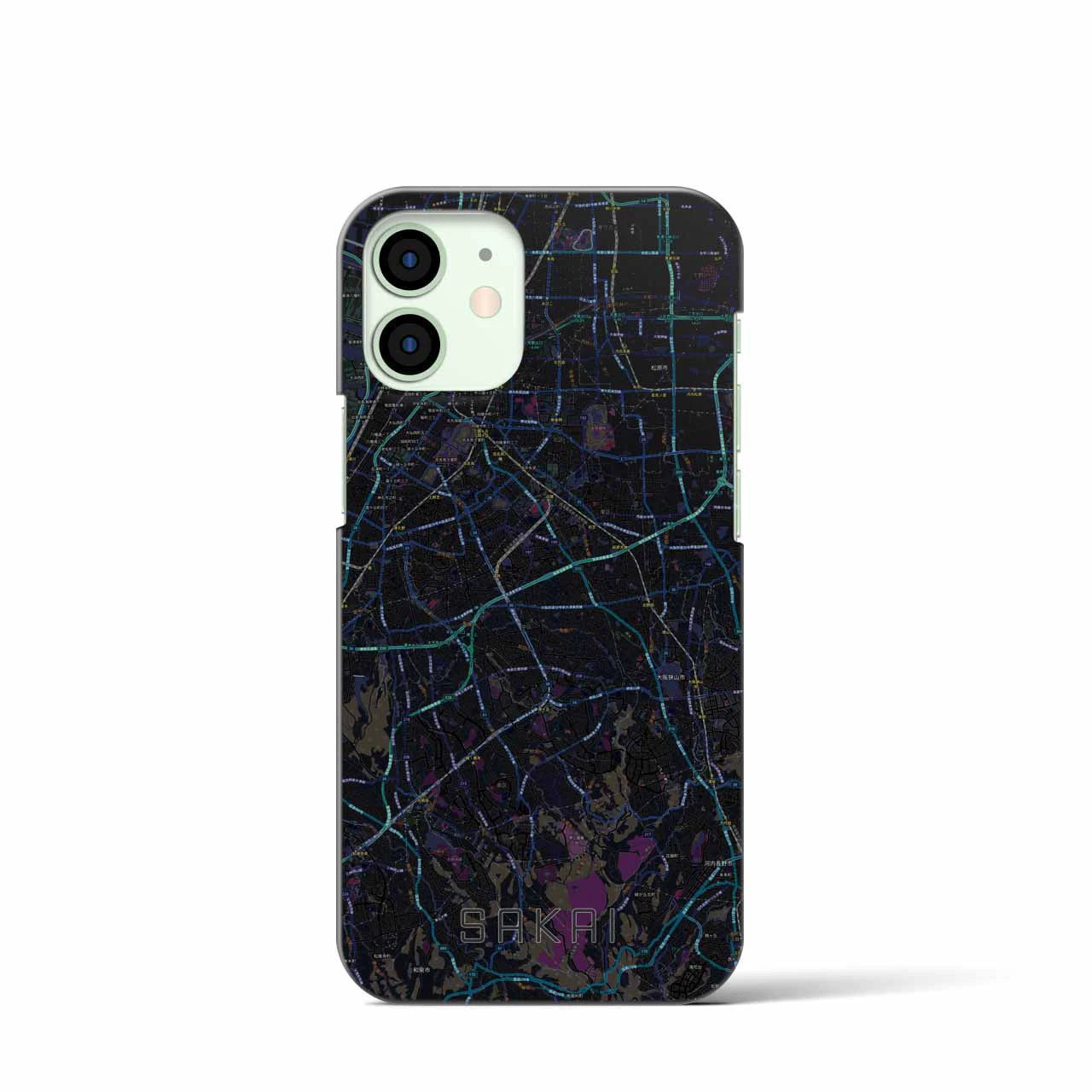 【堺2(大阪府)】地図柄iPhoneケース(バックカバータイプ)
