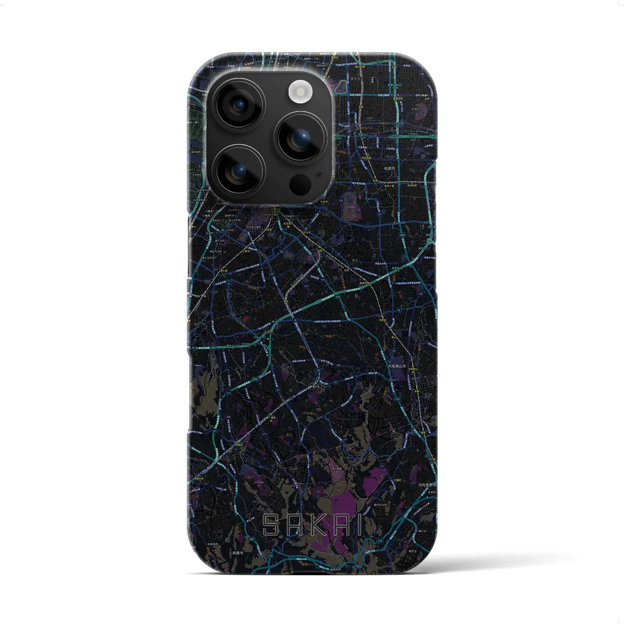 【堺2(大阪府)】地図柄iPhoneケース(バックカバータイプ)