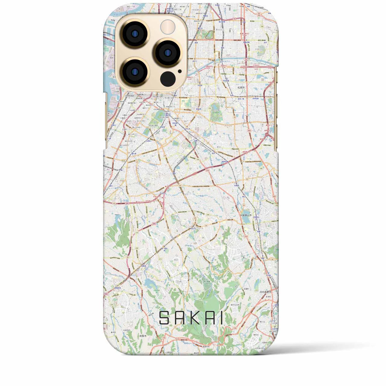 【堺2(大阪府)】地図柄iPhoneケース(バックカバータイプ)