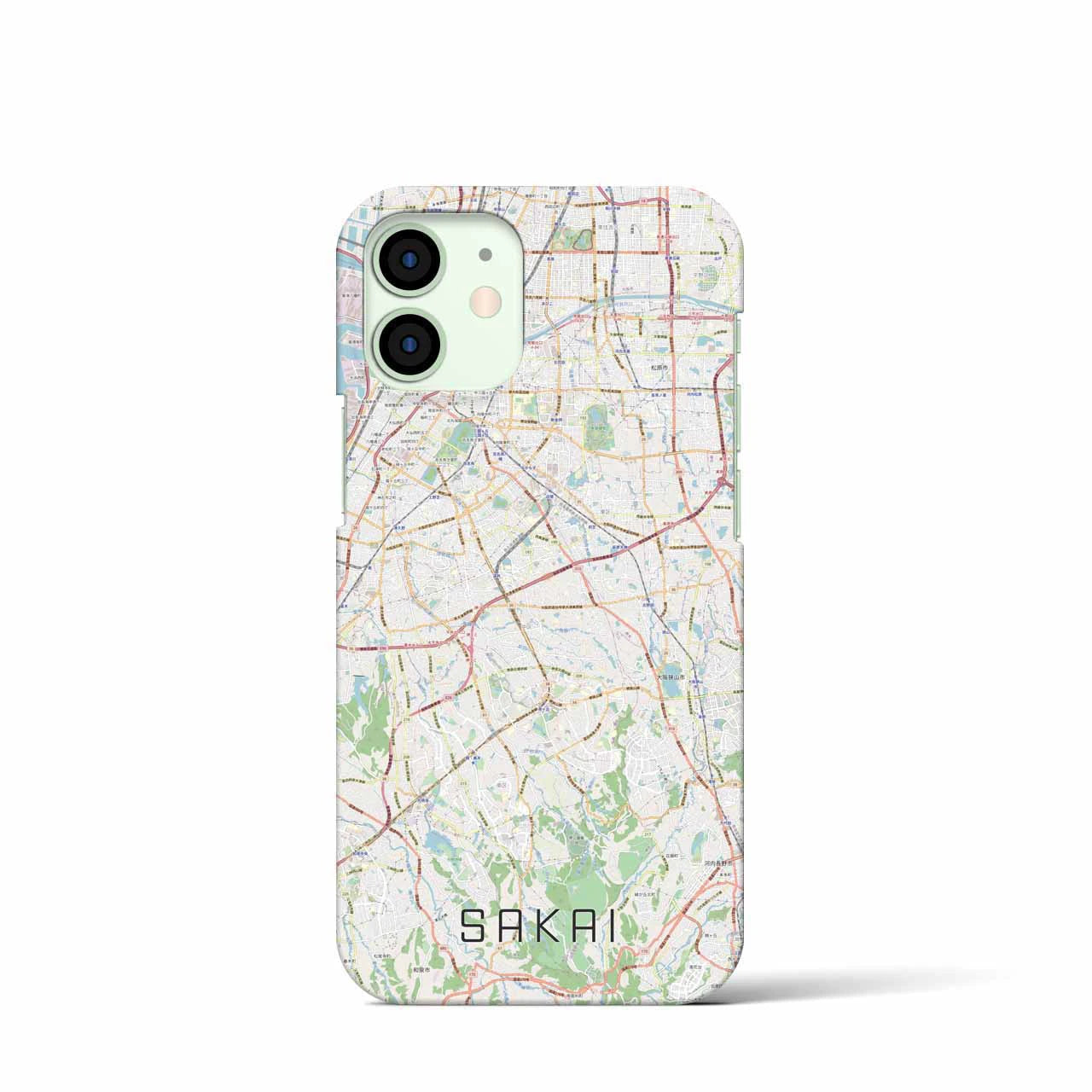 【堺2(大阪府)】地図柄iPhoneケース(バックカバータイプ)
