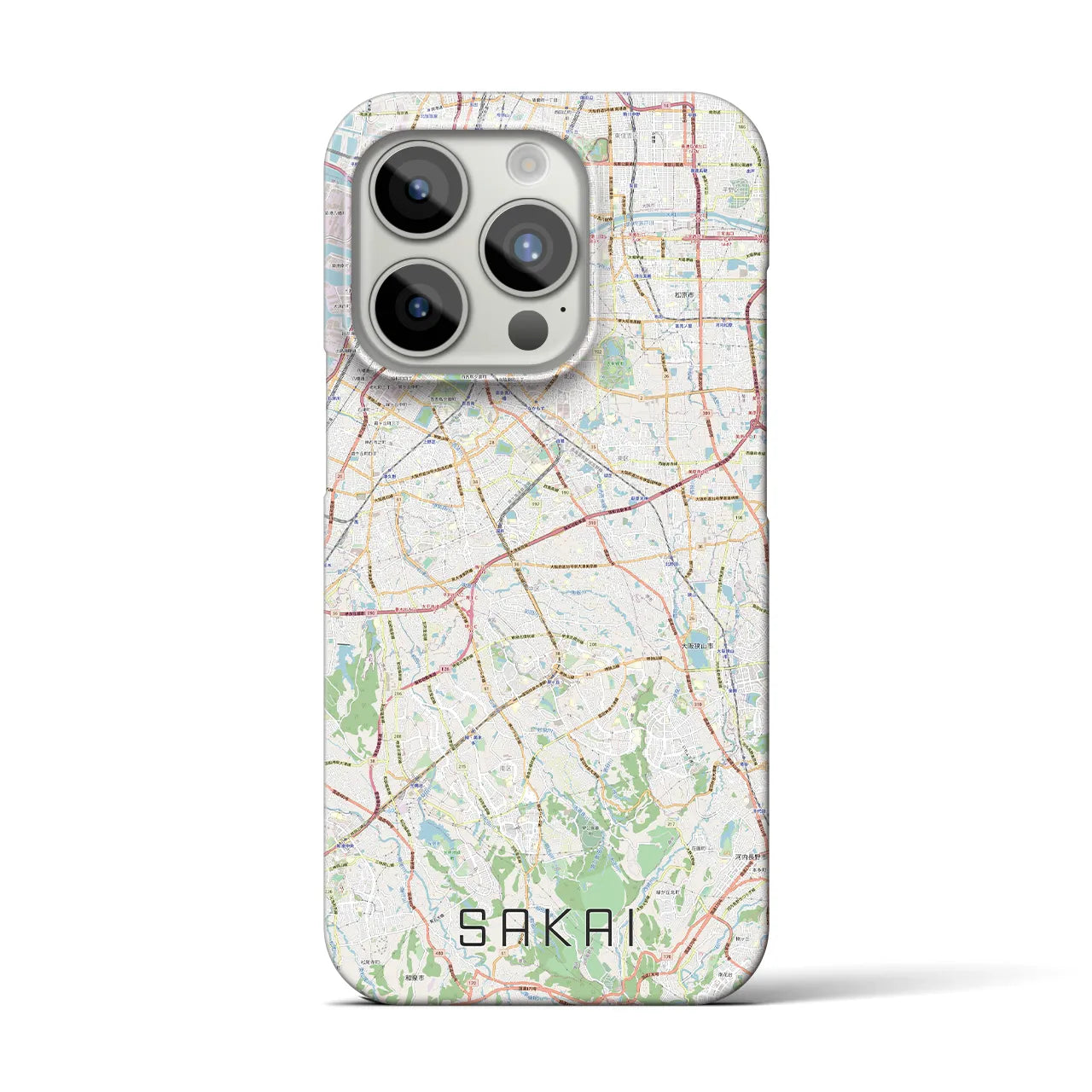 【堺2(大阪府)】地図柄iPhoneケース(バックカバータイプ)