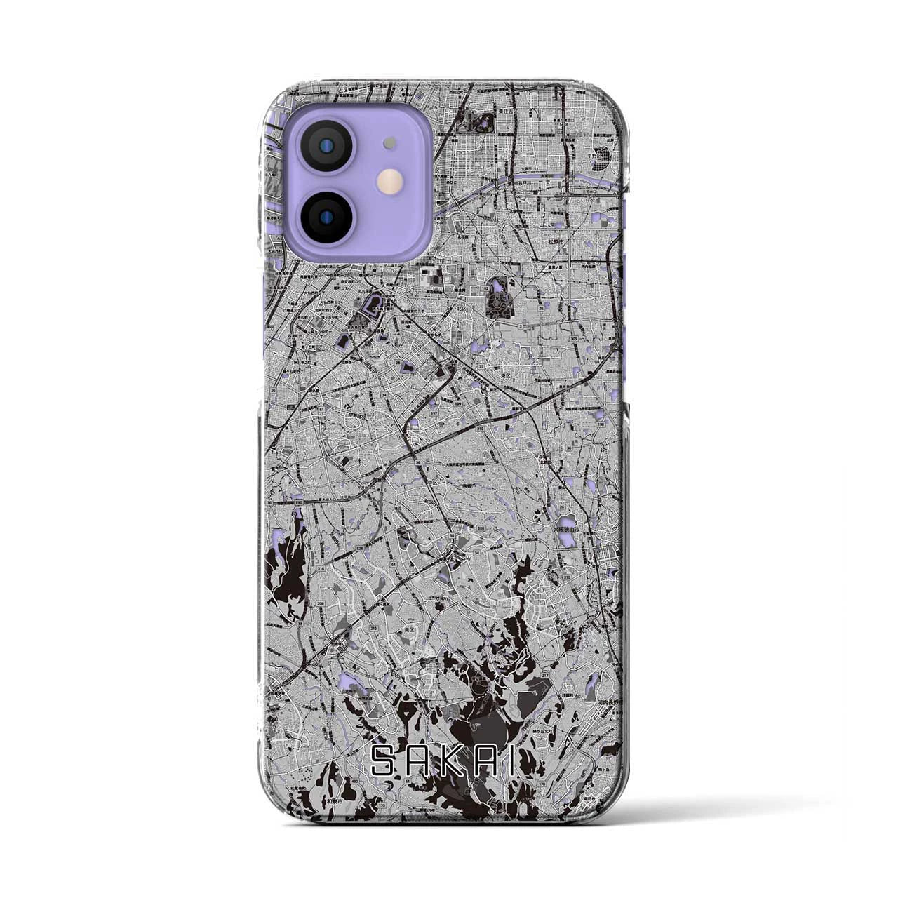 【堺2(大阪府)】地図柄iPhoneケース(クリアタイプ)