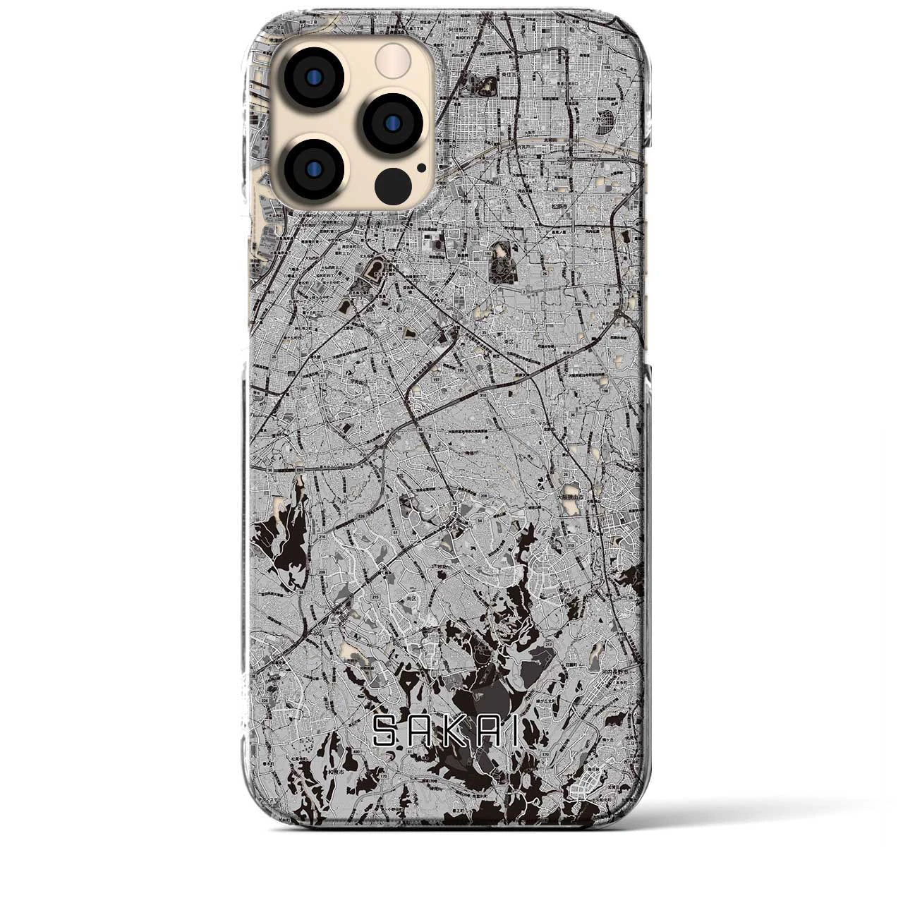 【堺2(大阪府)】地図柄iPhoneケース(クリアタイプ)