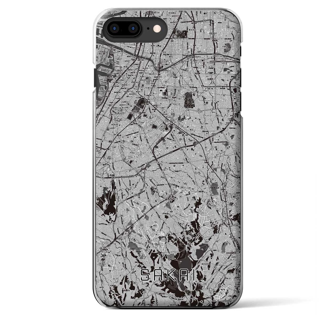 【堺2(大阪府)】地図柄iPhoneケース(クリアタイプ)