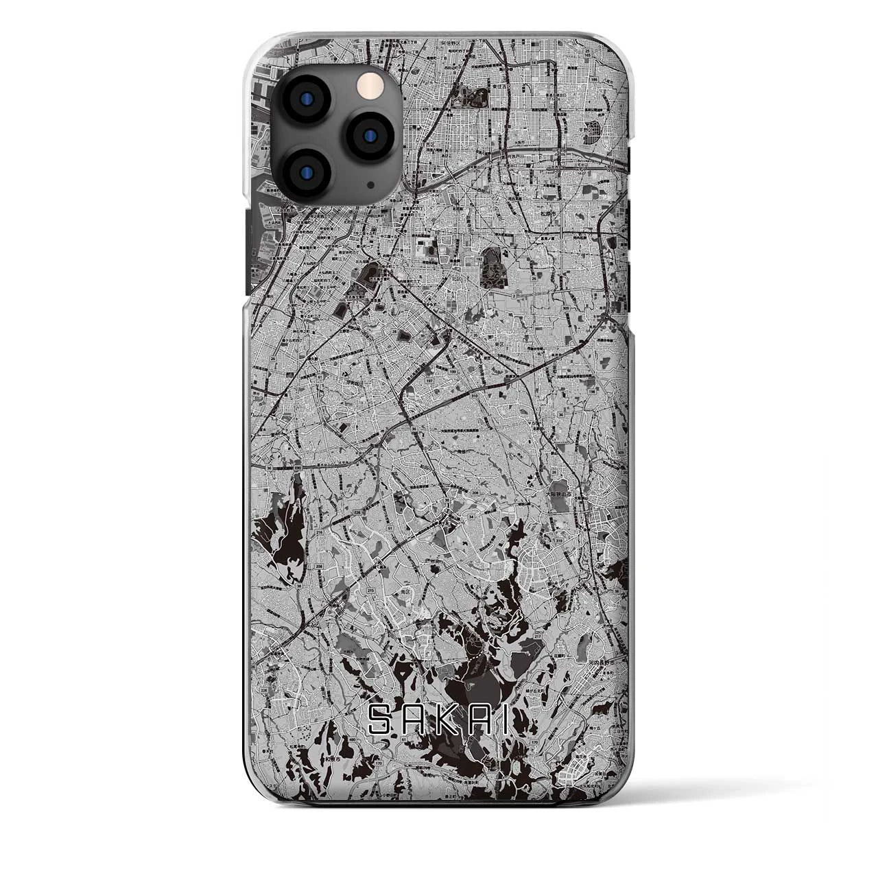 【堺2(大阪府)】地図柄iPhoneケース(クリアタイプ)