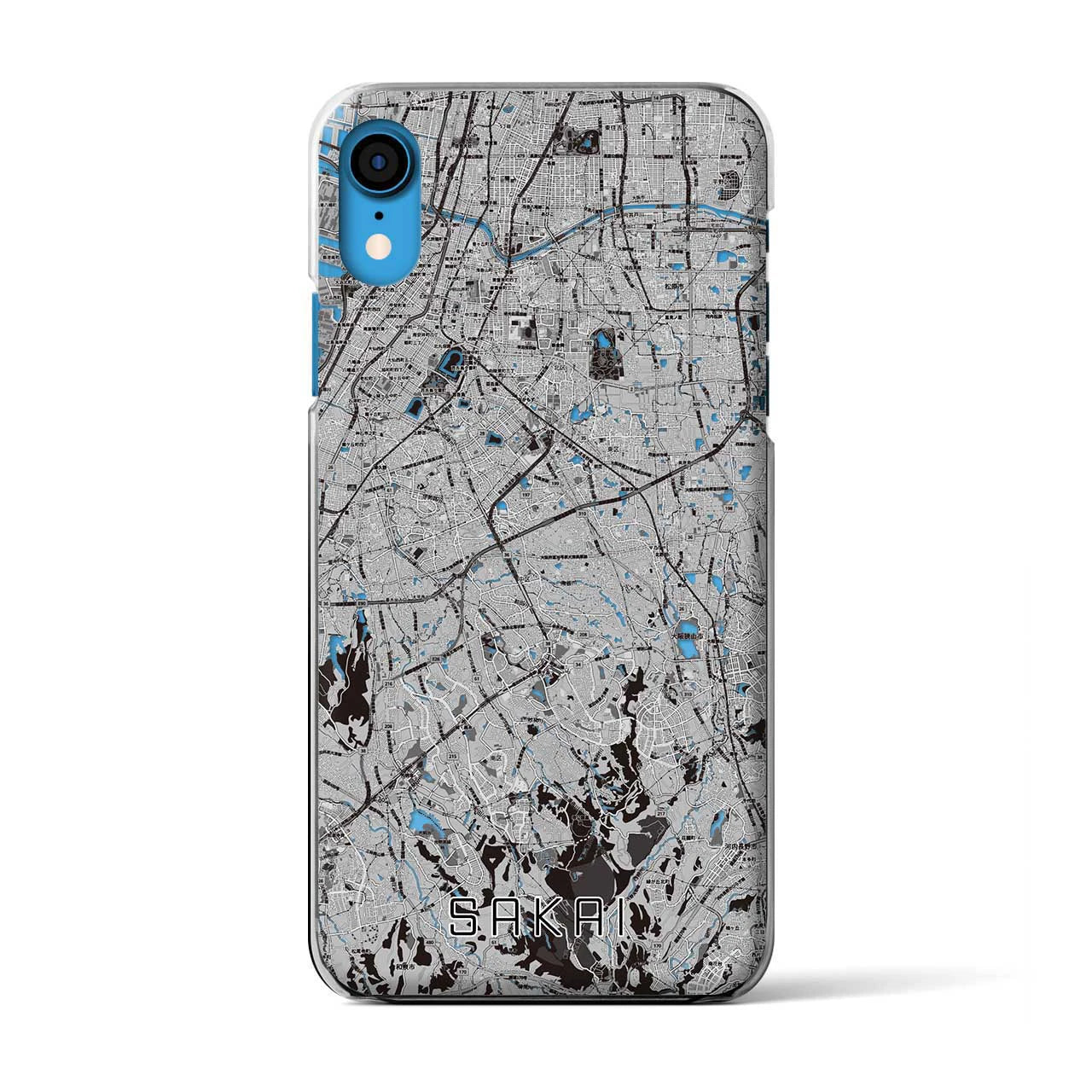 【堺2(大阪府)】地図柄iPhoneケース(クリアタイプ)