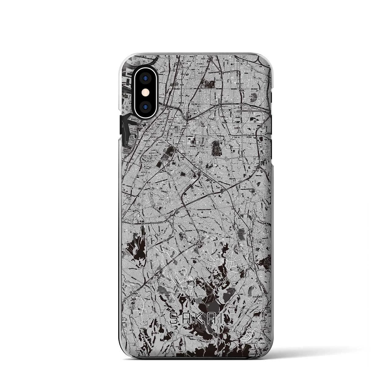 【堺2(大阪府)】地図柄iPhoneケース(クリアタイプ)
