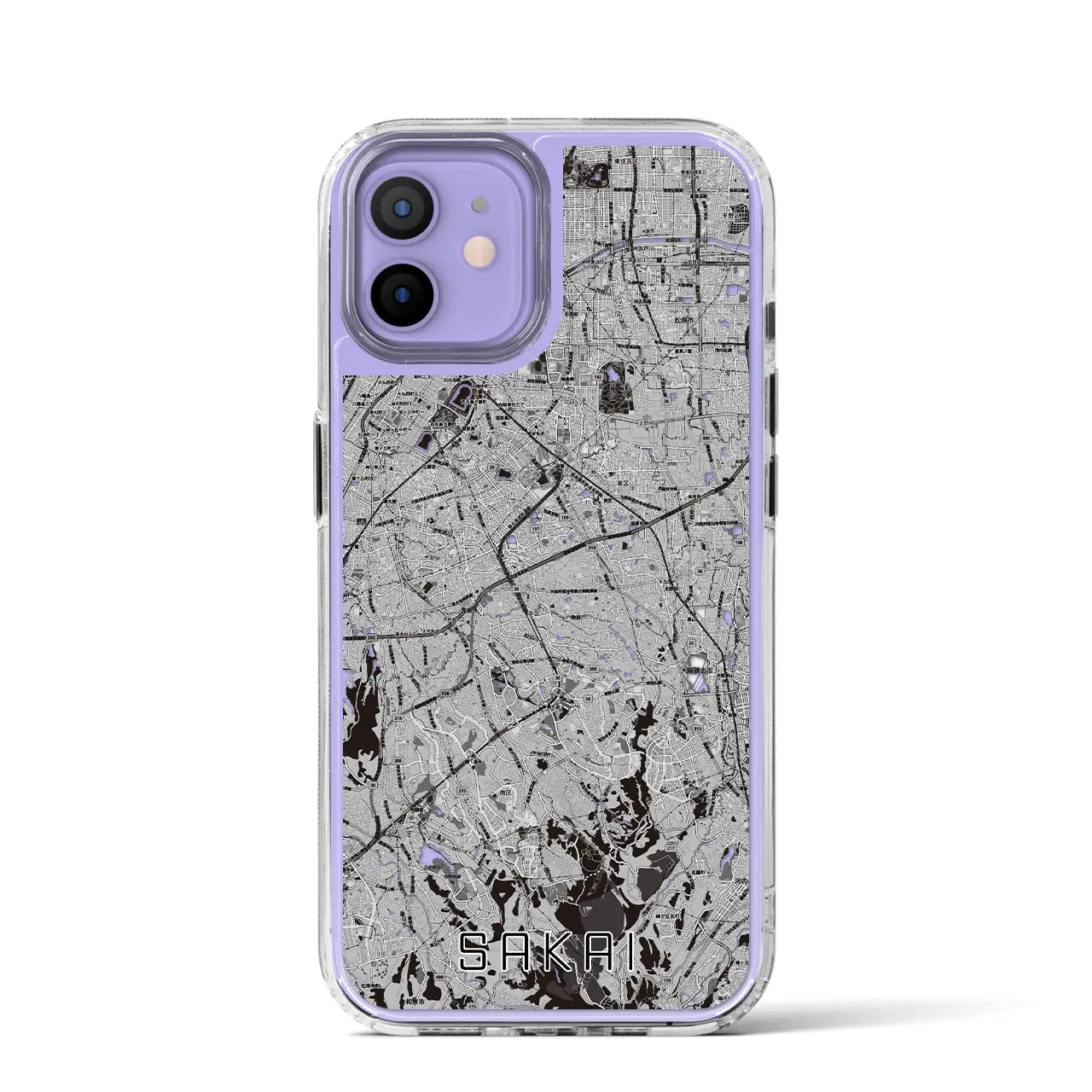 【堺2(大阪府)】地図柄iPhoneケース(MagSafeタイプ)