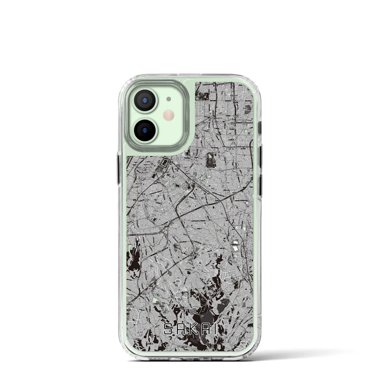 【堺2(大阪府)】地図柄iPhoneケース(MagSafeタイプ)