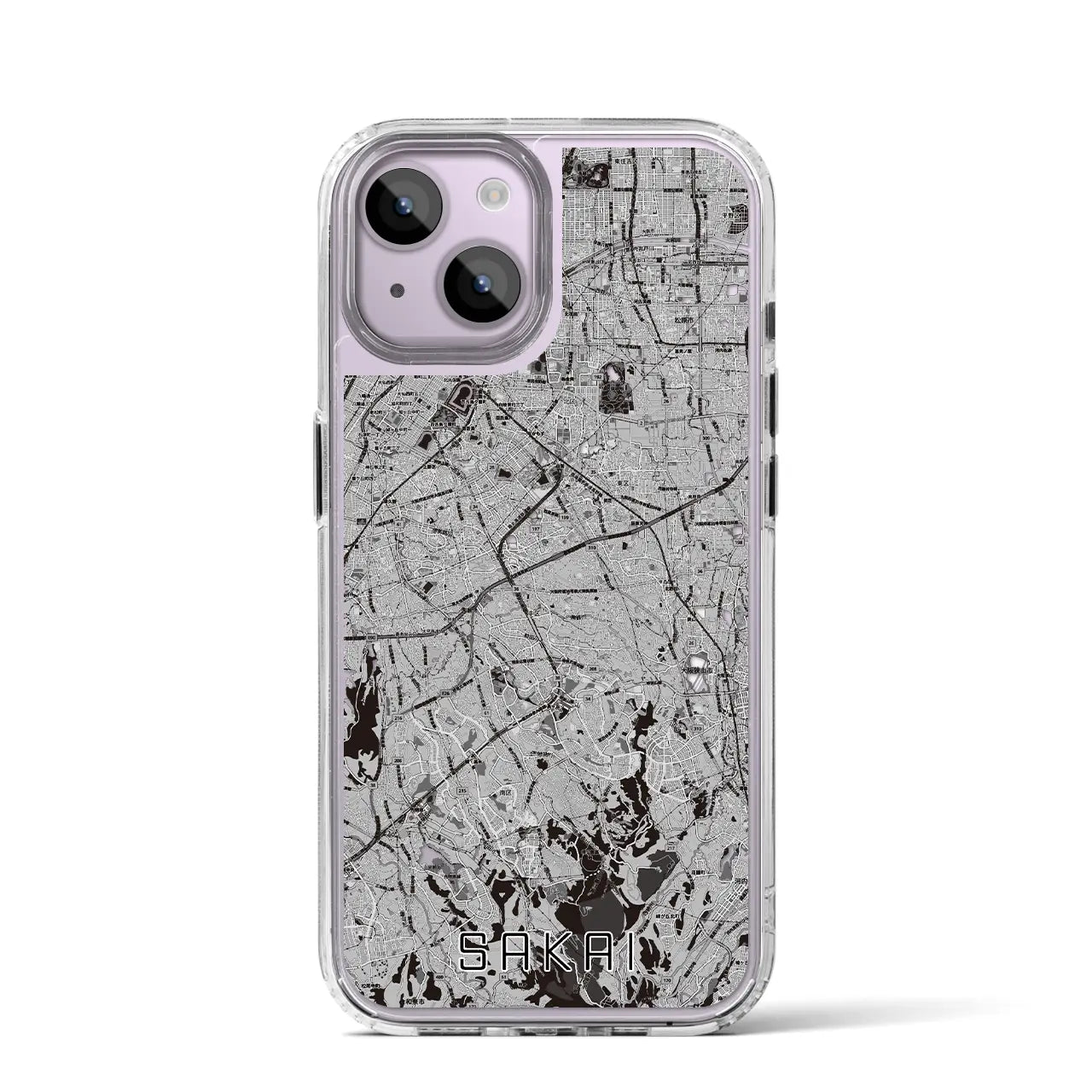 【堺2(大阪府)】地図柄iPhoneケース(MagSafeタイプ)
