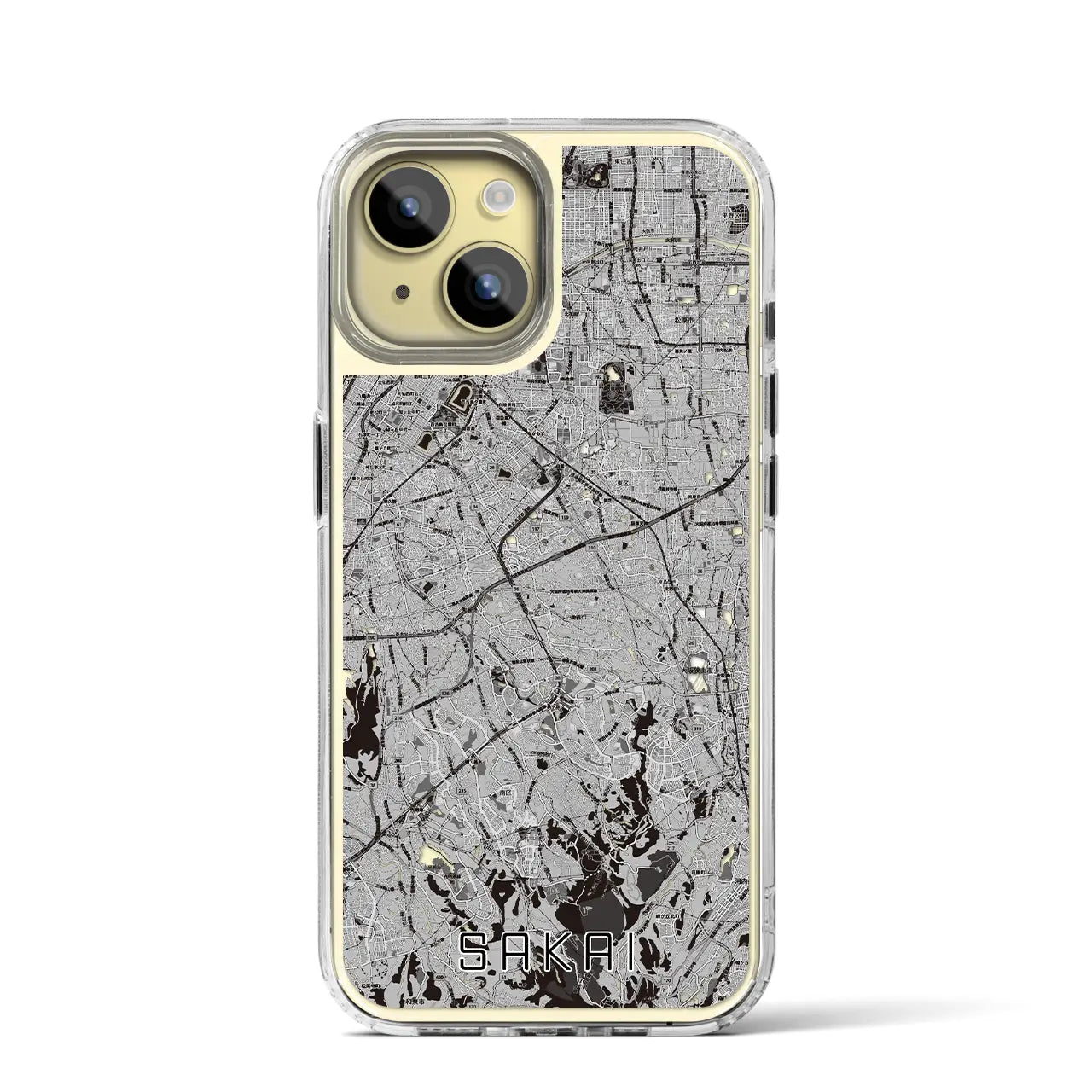 【堺2(大阪府)】地図柄iPhoneケース(MagSafeタイプ)