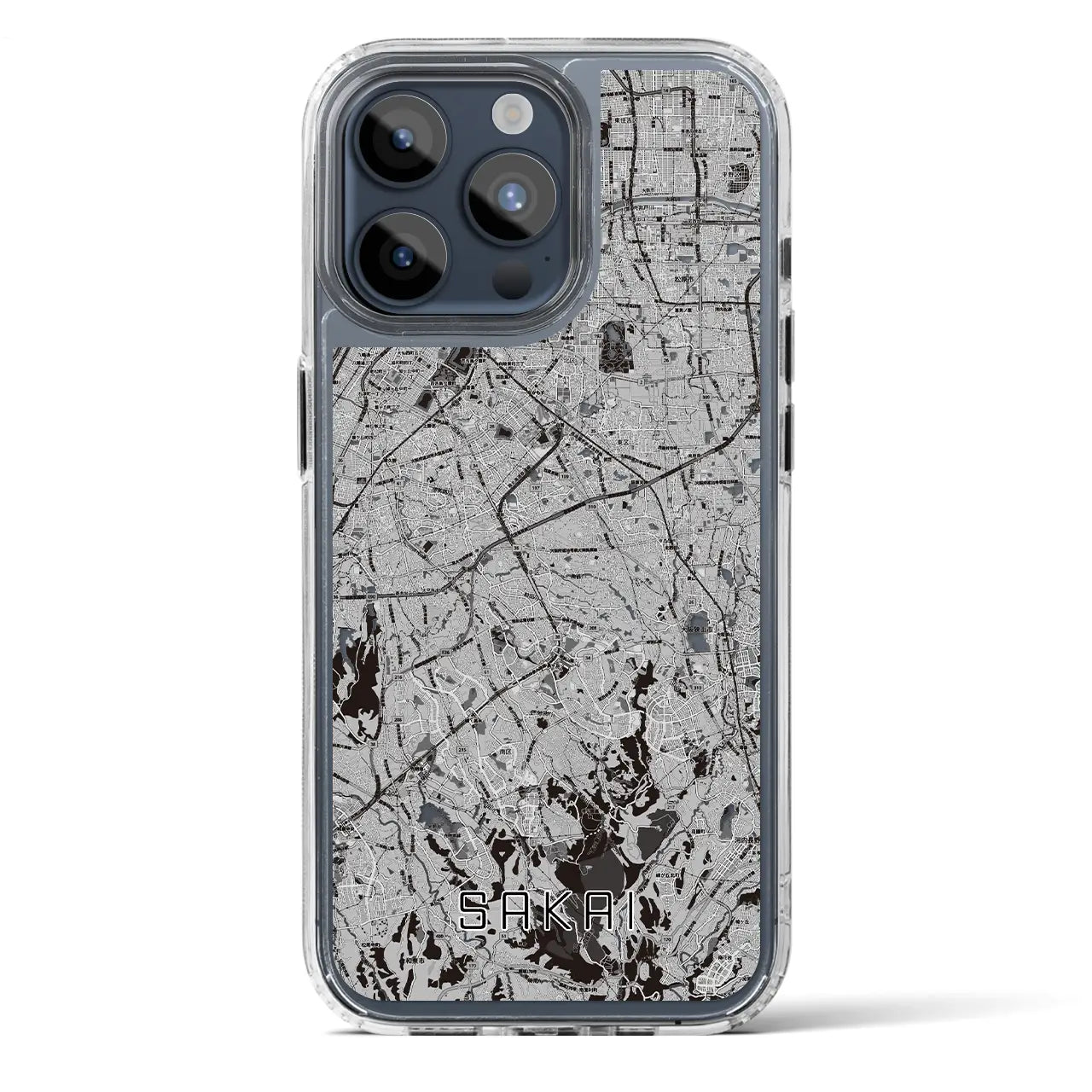 【堺2(大阪府)】地図柄iPhoneケース(MagSafeタイプ)