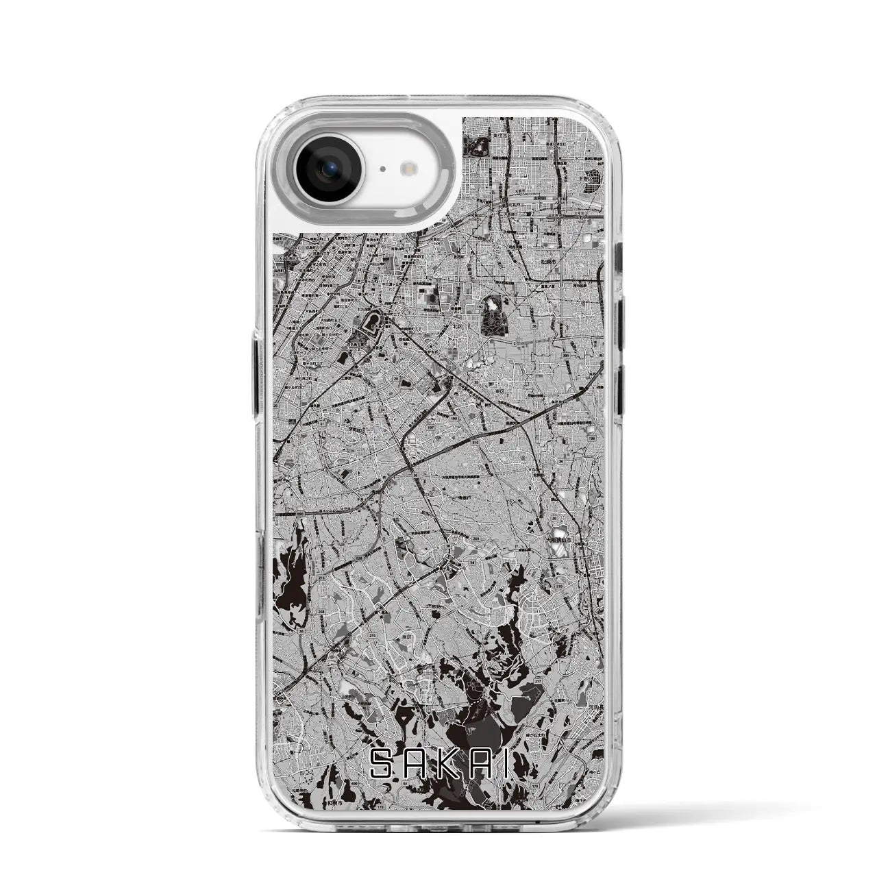 【堺2(大阪府)】地図柄iPhoneケース(MagSafeタイプ)