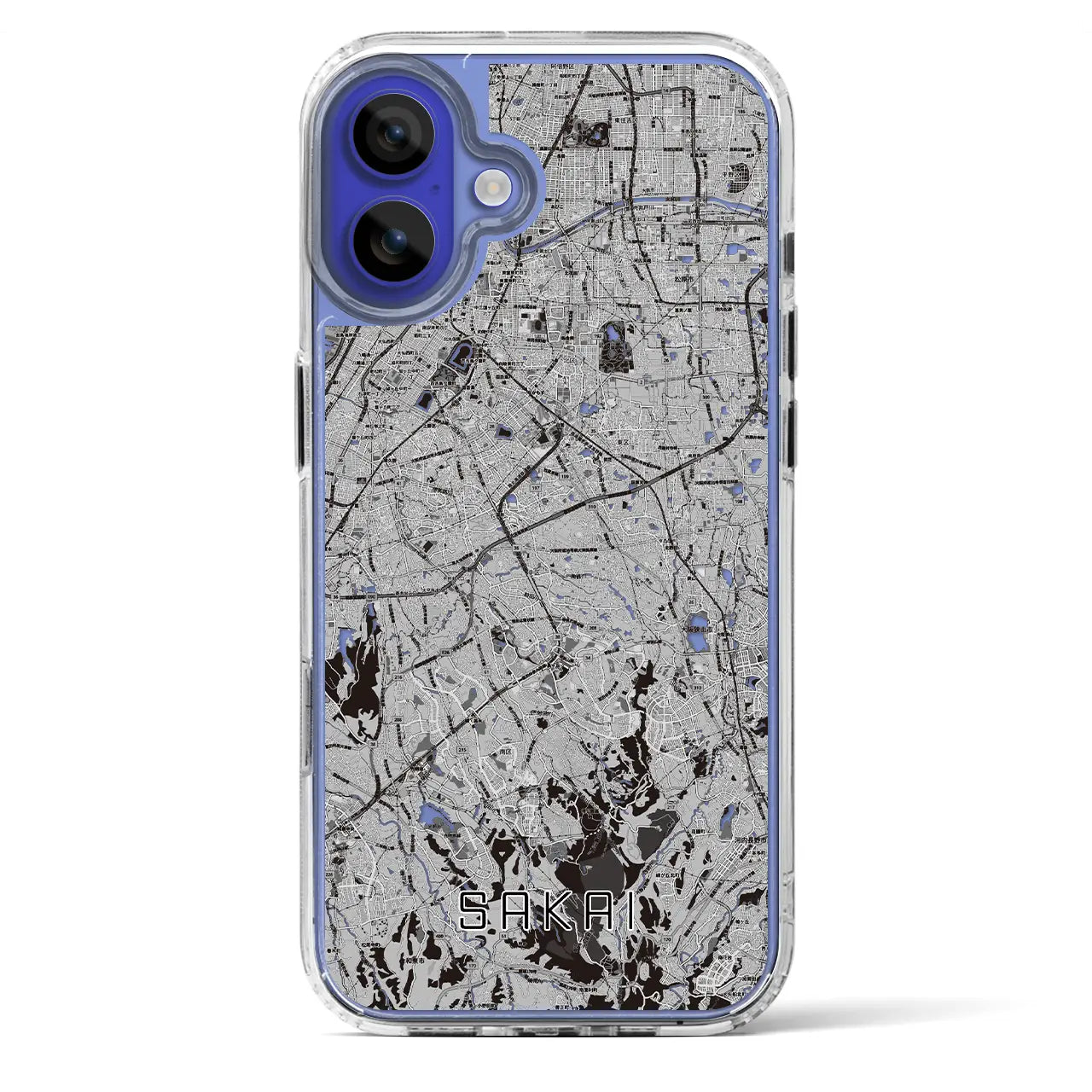 【堺2(大阪府)】地図柄iPhoneケース(MagSafeタイプ)