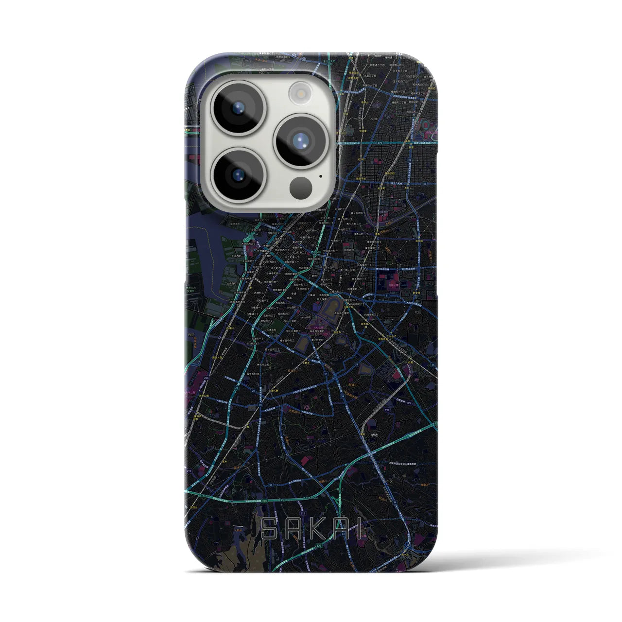 【堺(大阪府)】地図柄iPhoneケース(バックカバータイプ)