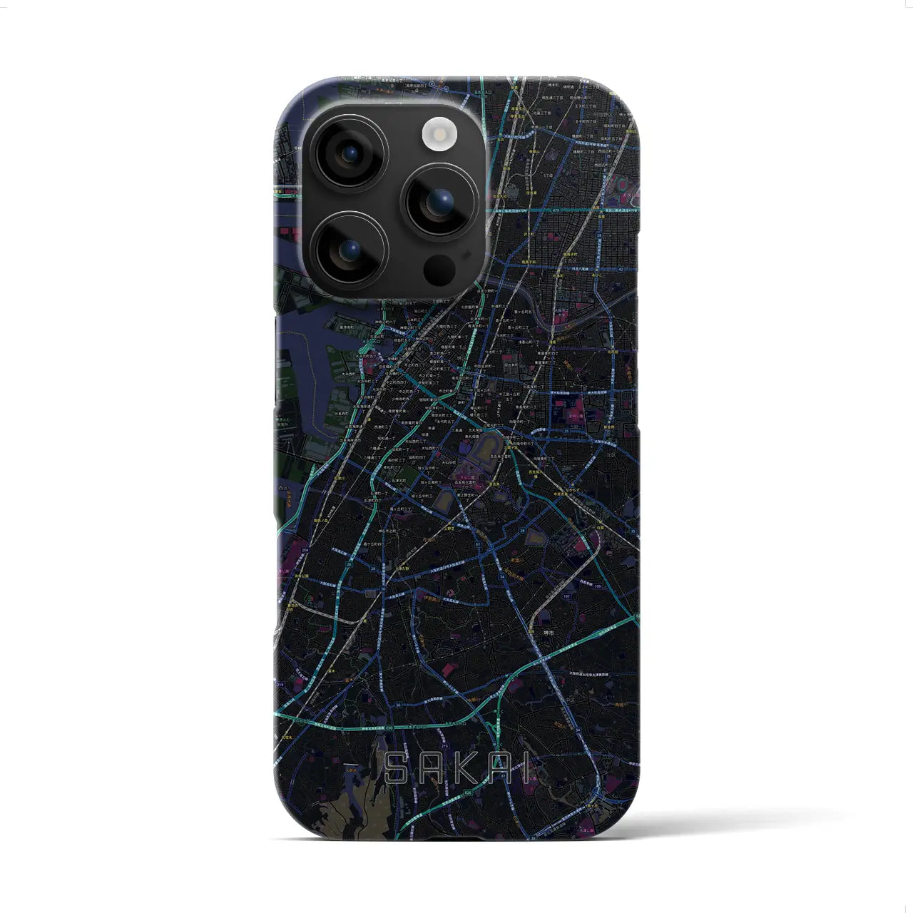 【堺(大阪府)】地図柄iPhoneケース(バックカバータイプ)