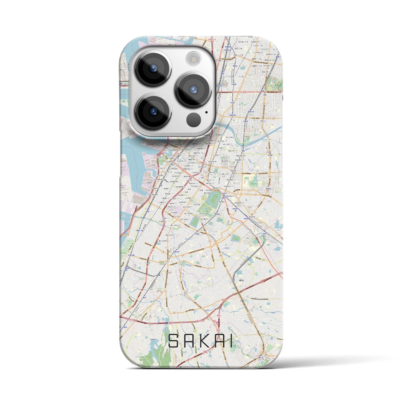 【堺(大阪府)】地図柄iPhoneケース(バックカバータイプ)