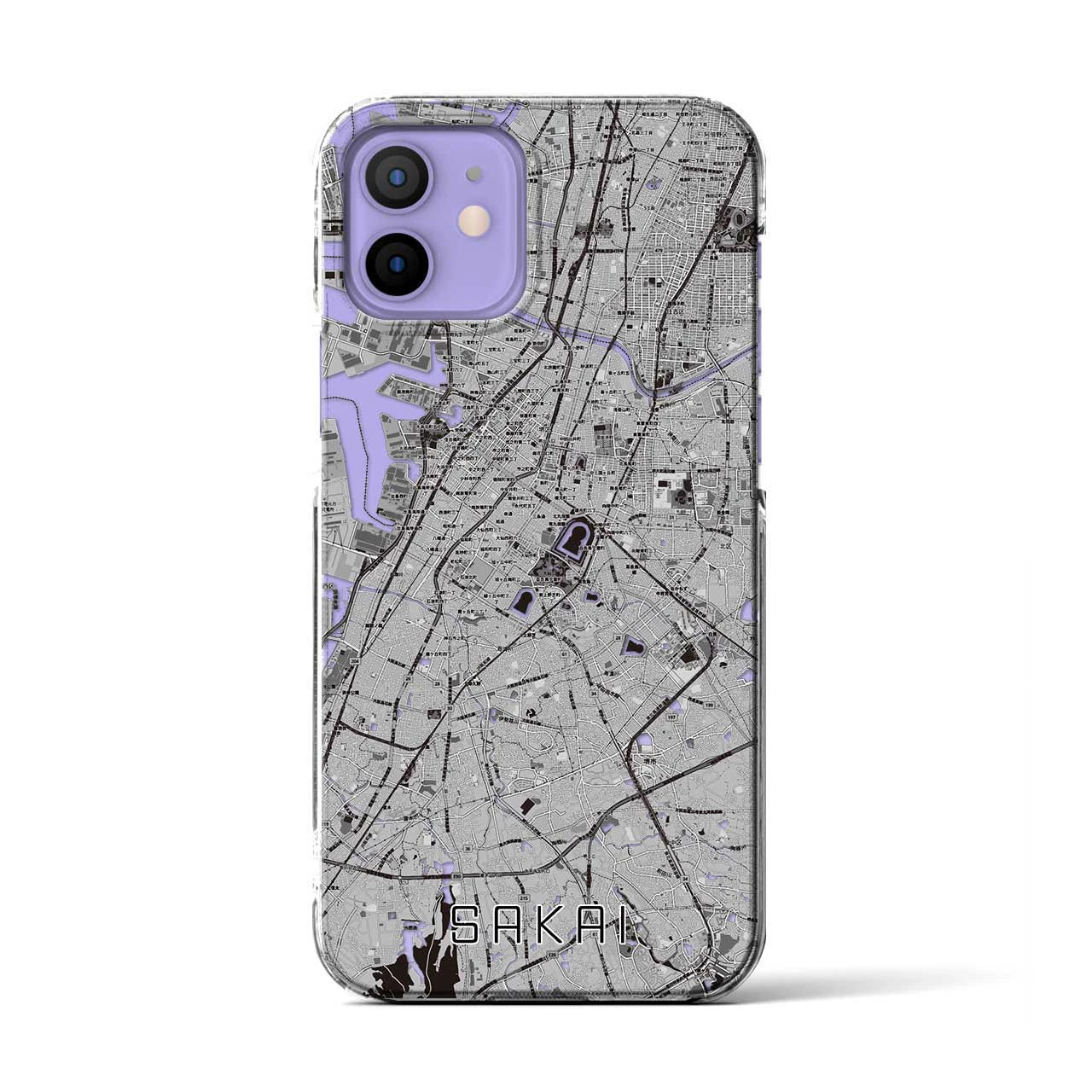 【堺(大阪府)】地図柄iPhoneケース(クリアタイプ)