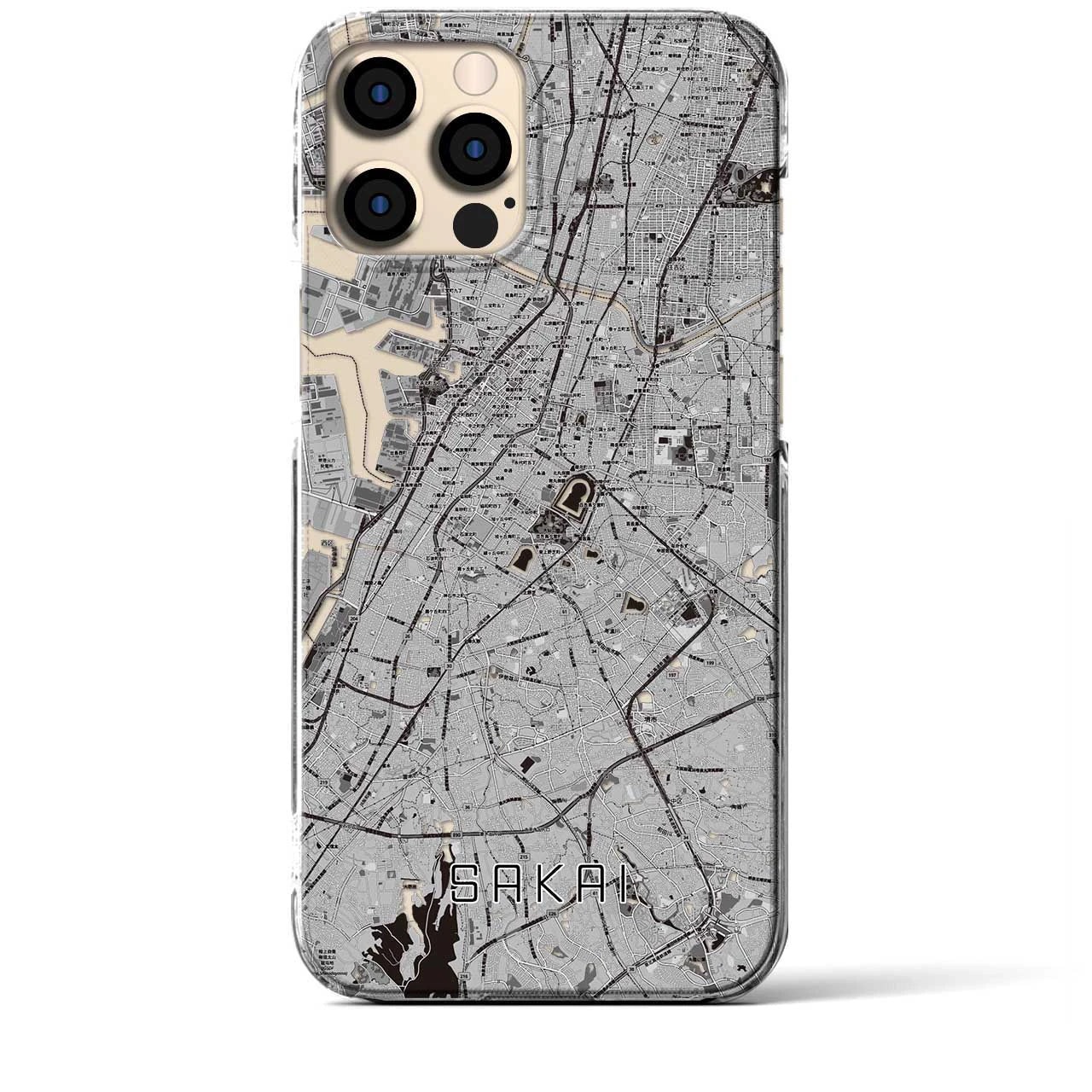 【堺(大阪府)】地図柄iPhoneケース(クリアタイプ)