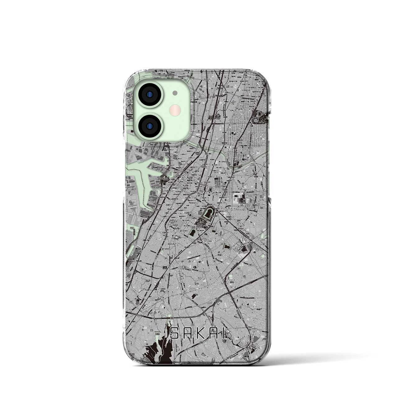 【堺(大阪府)】地図柄iPhoneケース(クリアタイプ)