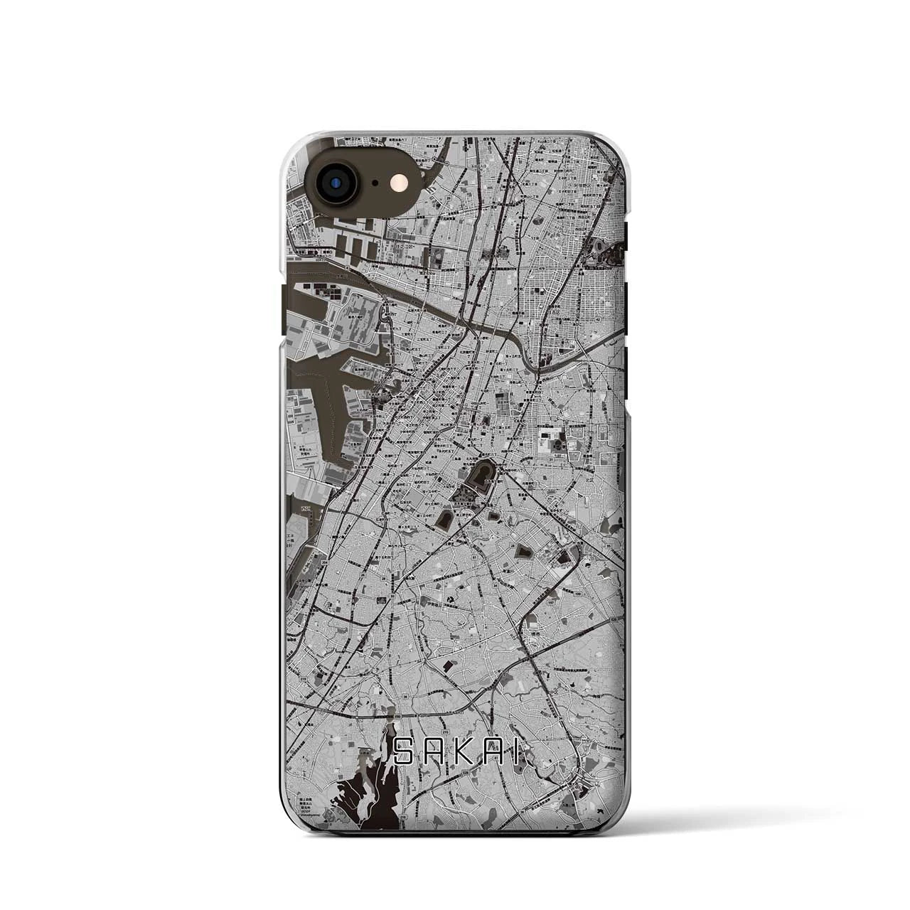 【堺(大阪府)】地図柄iPhoneケース(クリアタイプ)