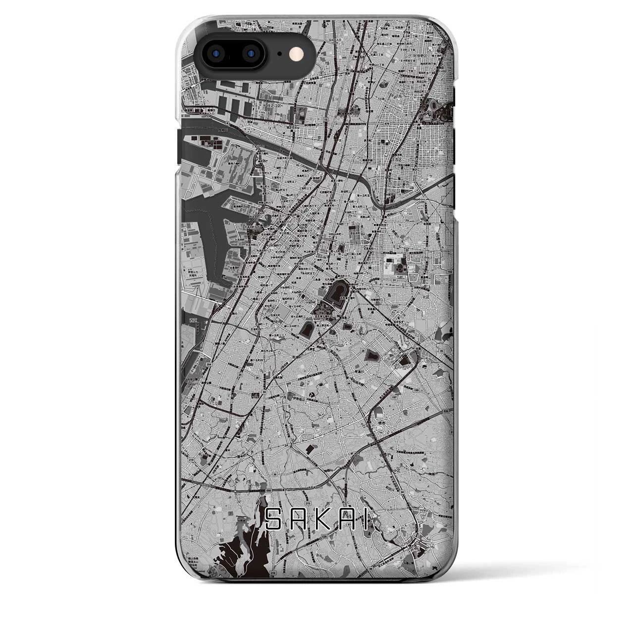 【堺(大阪府)】地図柄iPhoneケース(クリアタイプ)