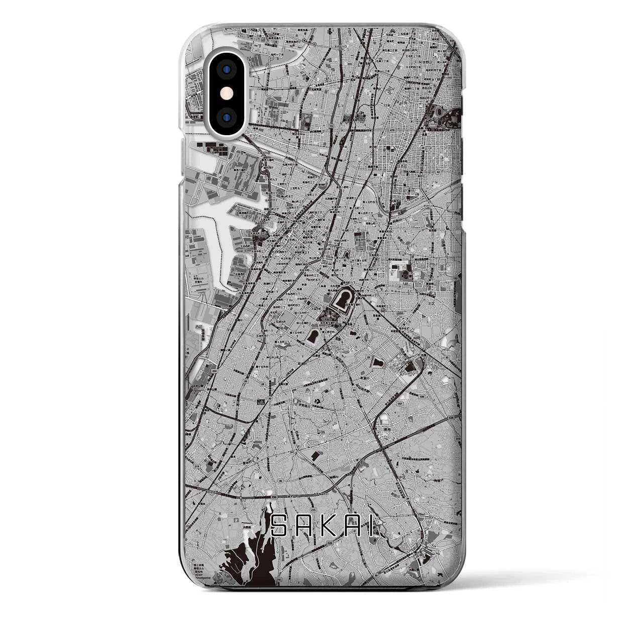 【堺(大阪府)】地図柄iPhoneケース(クリアタイプ)
