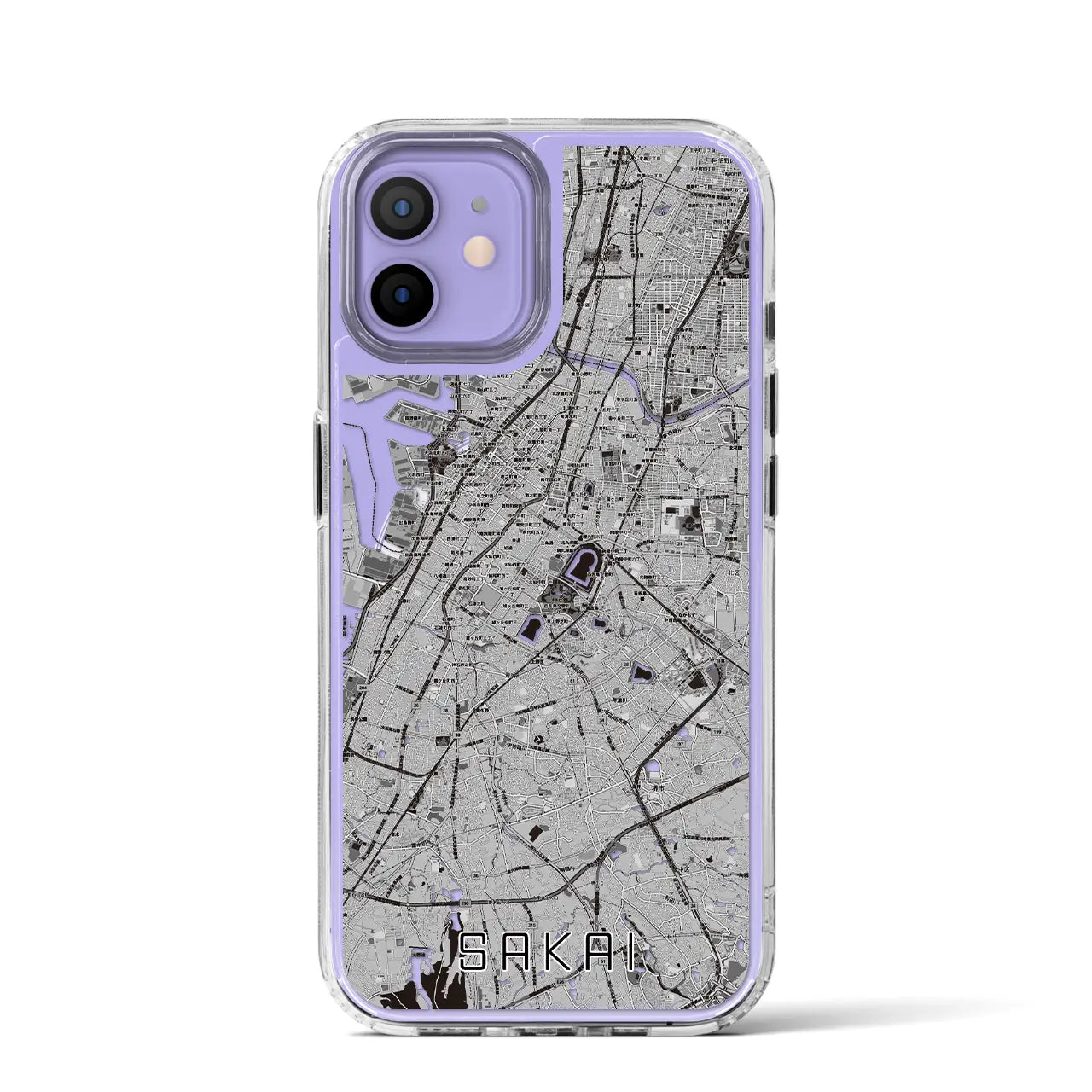 【堺(大阪府)】地図柄iPhoneケース(MagSafeタイプ)