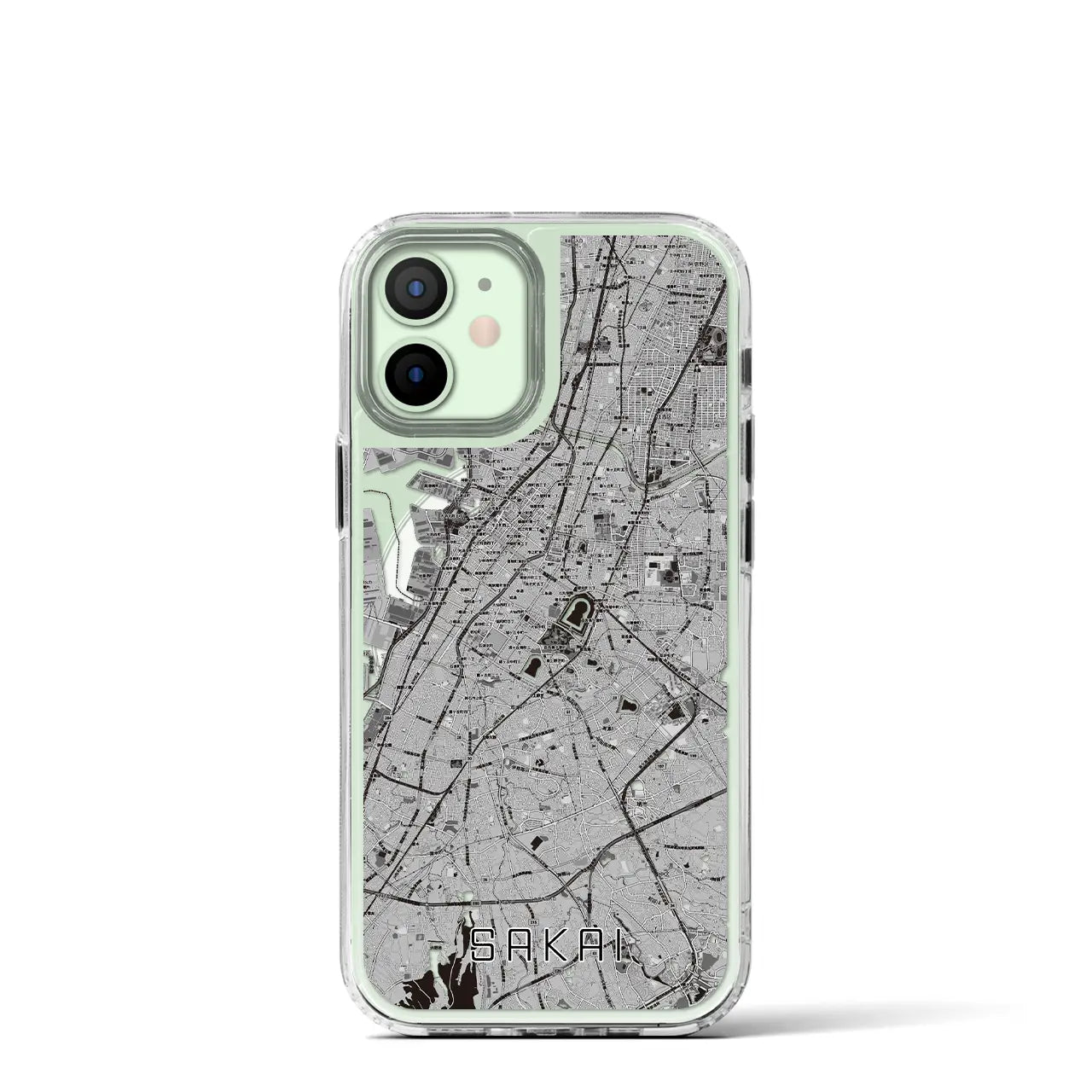 【堺(大阪府)】地図柄iPhoneケース(MagSafeタイプ)